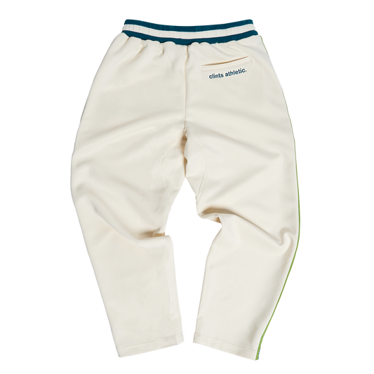 Athletic Track Pant (Green/Ivory)