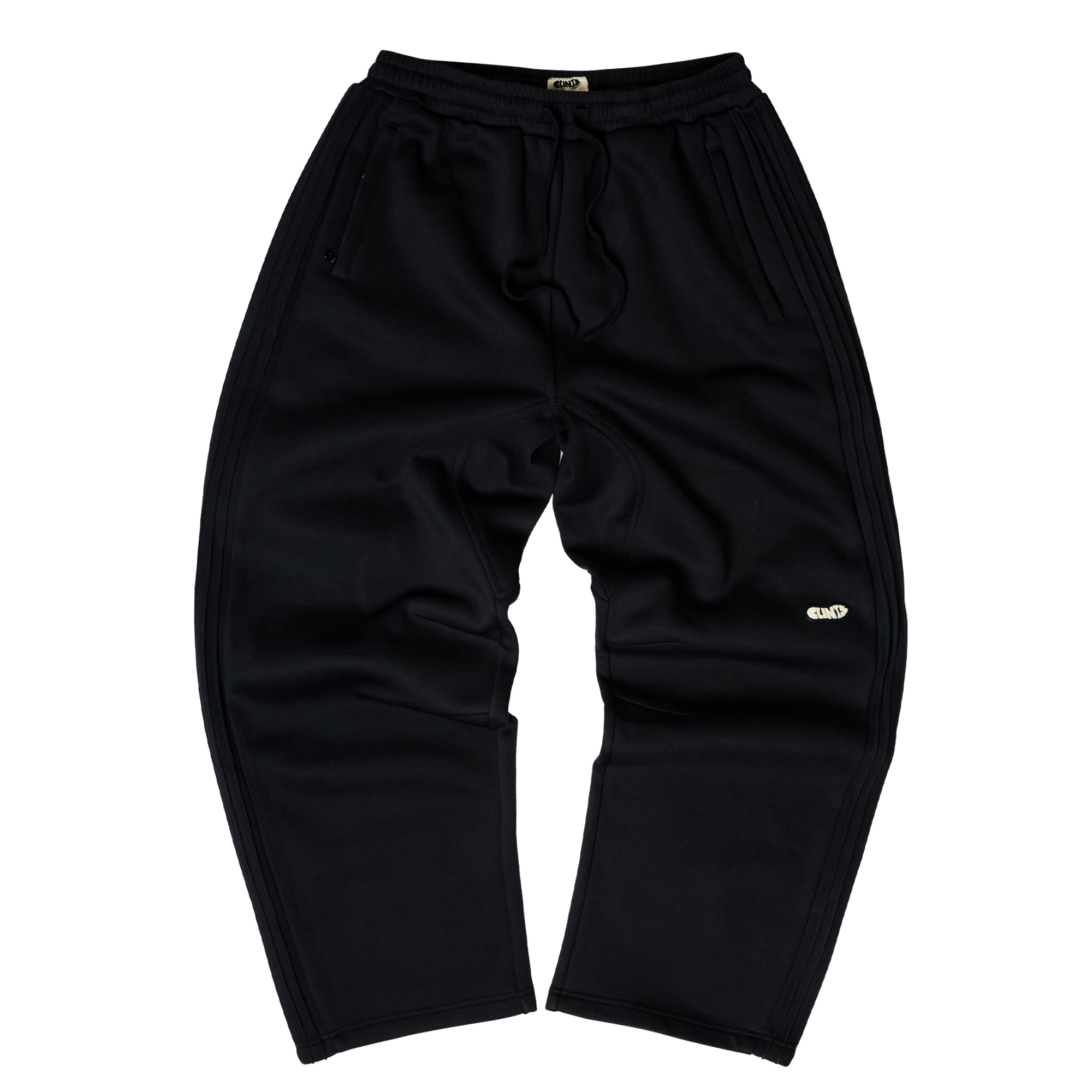 Pintuck Essential Sweatpants - Black
