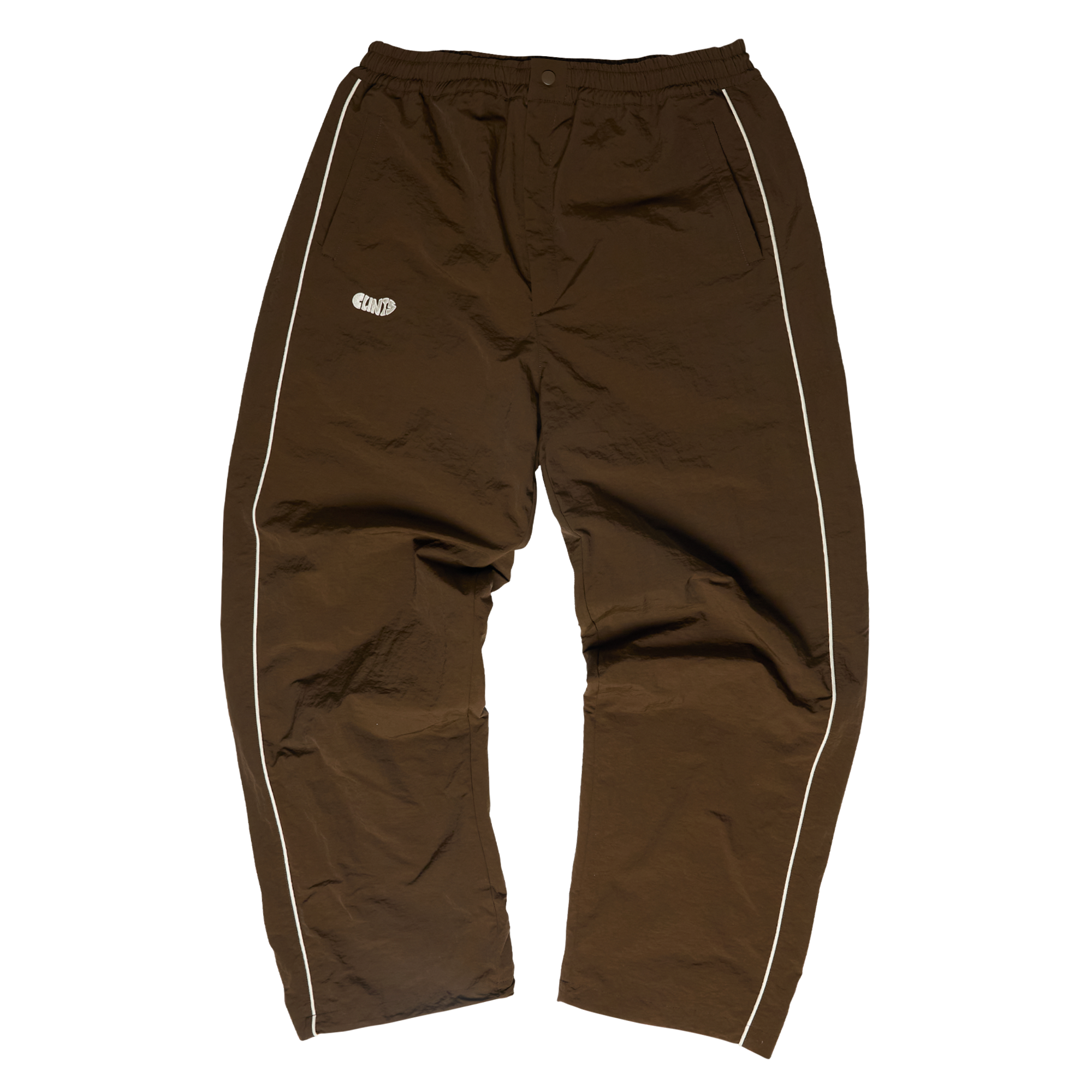 Gradient Mesh Shell Pants - Brown