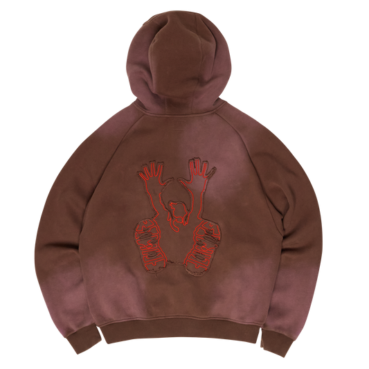 Heritage Cotton Hoodie - Brown