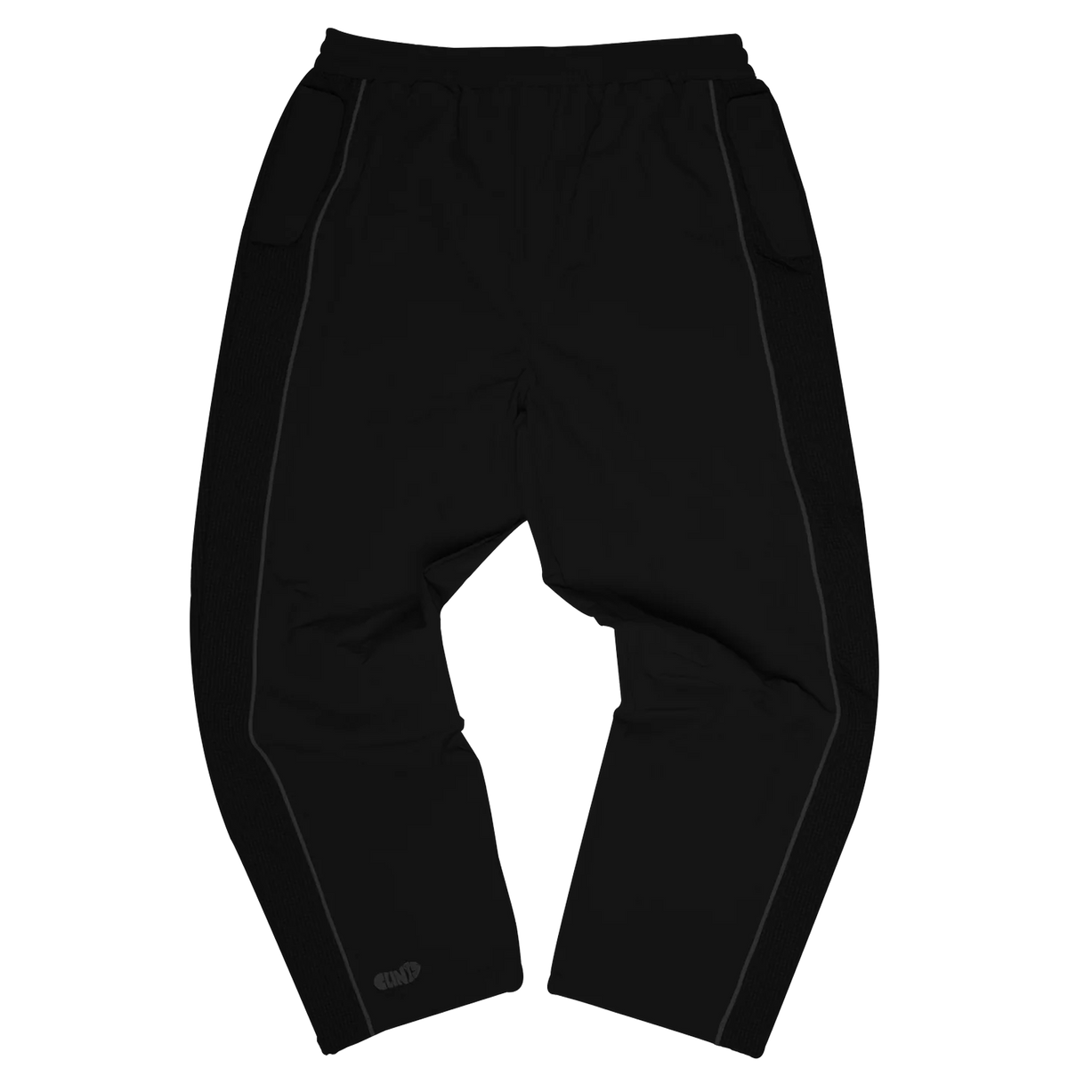 Rippled Nylon Pant - Black