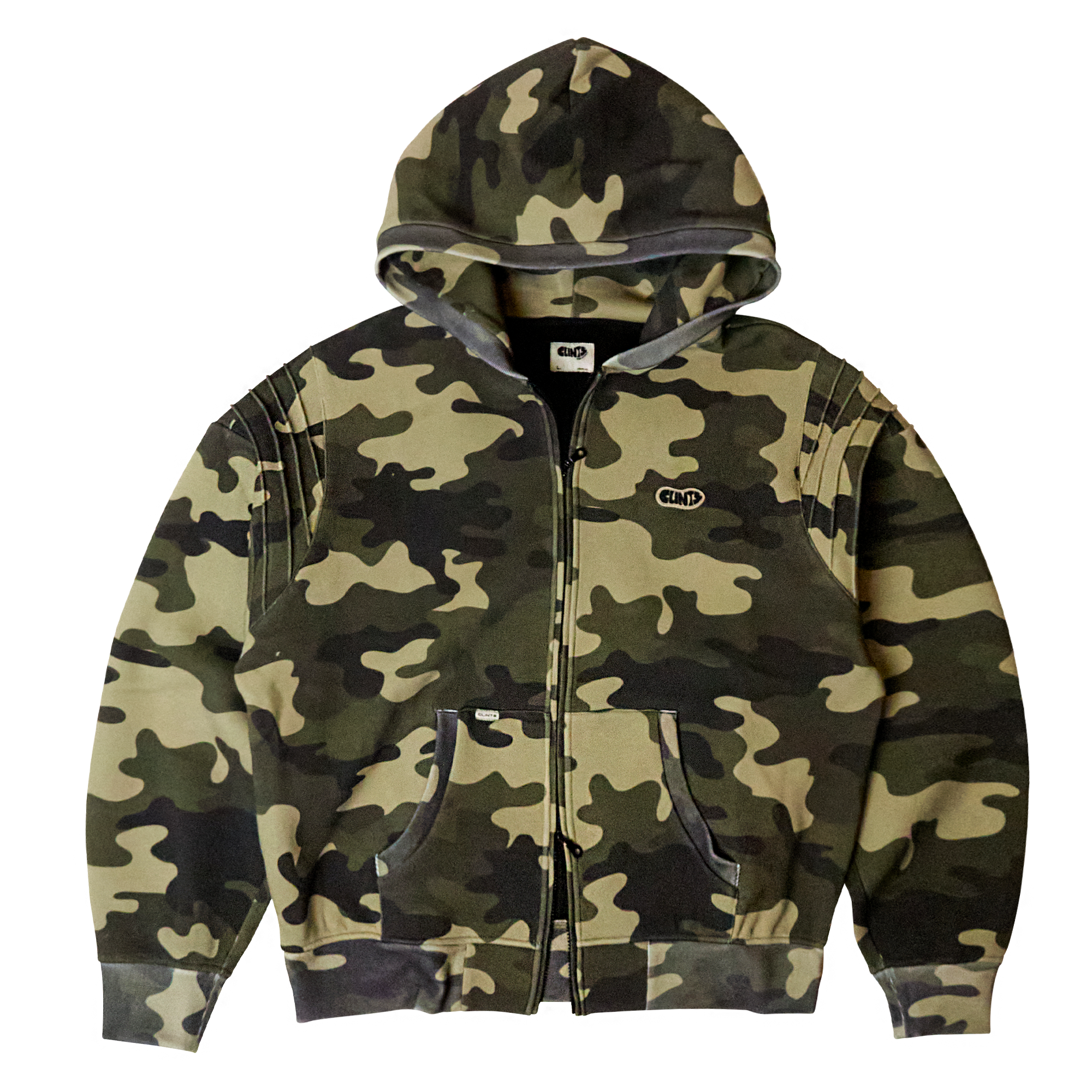 Pintuck Essential Hoodie - Camo