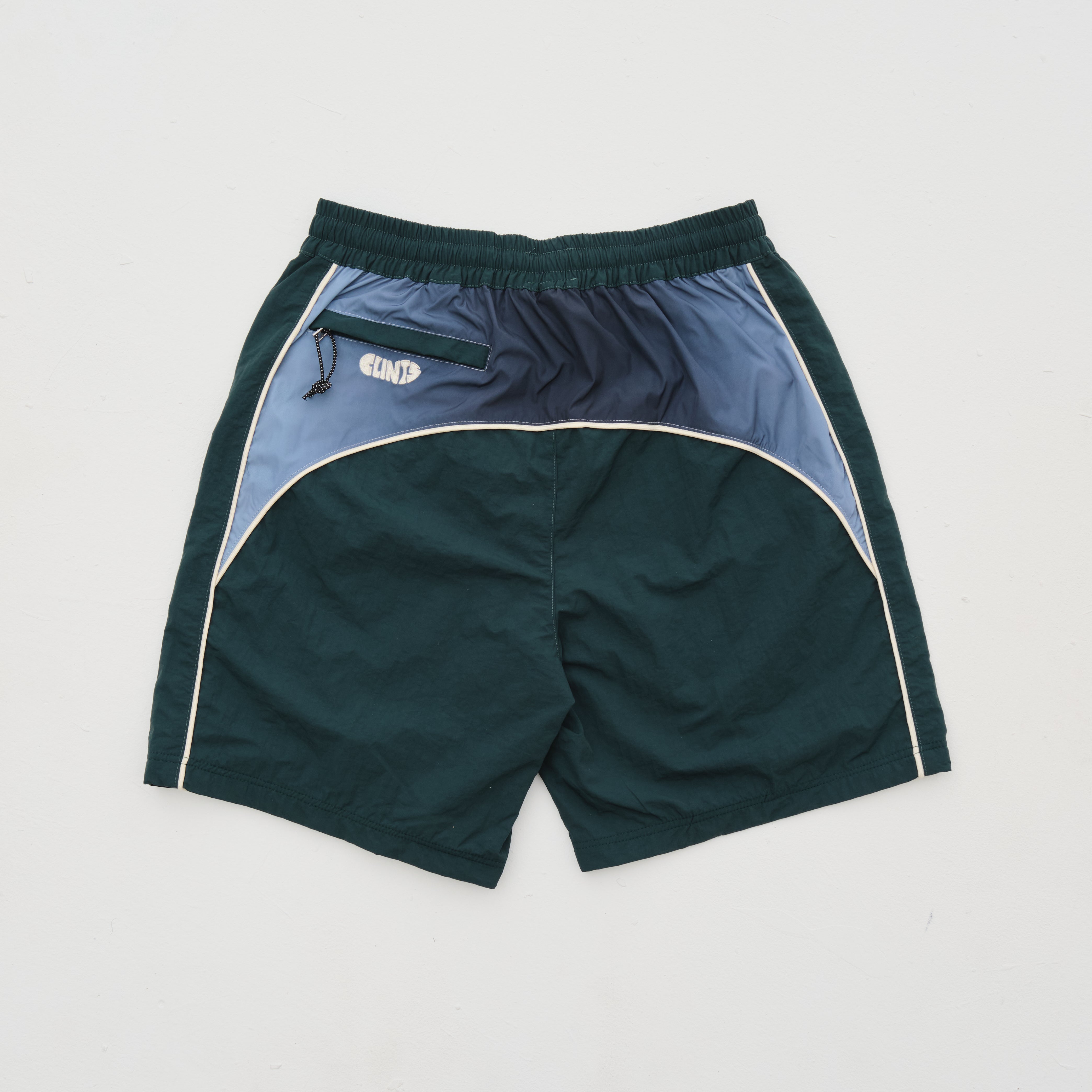 Rippled Nylon Shorts - Green