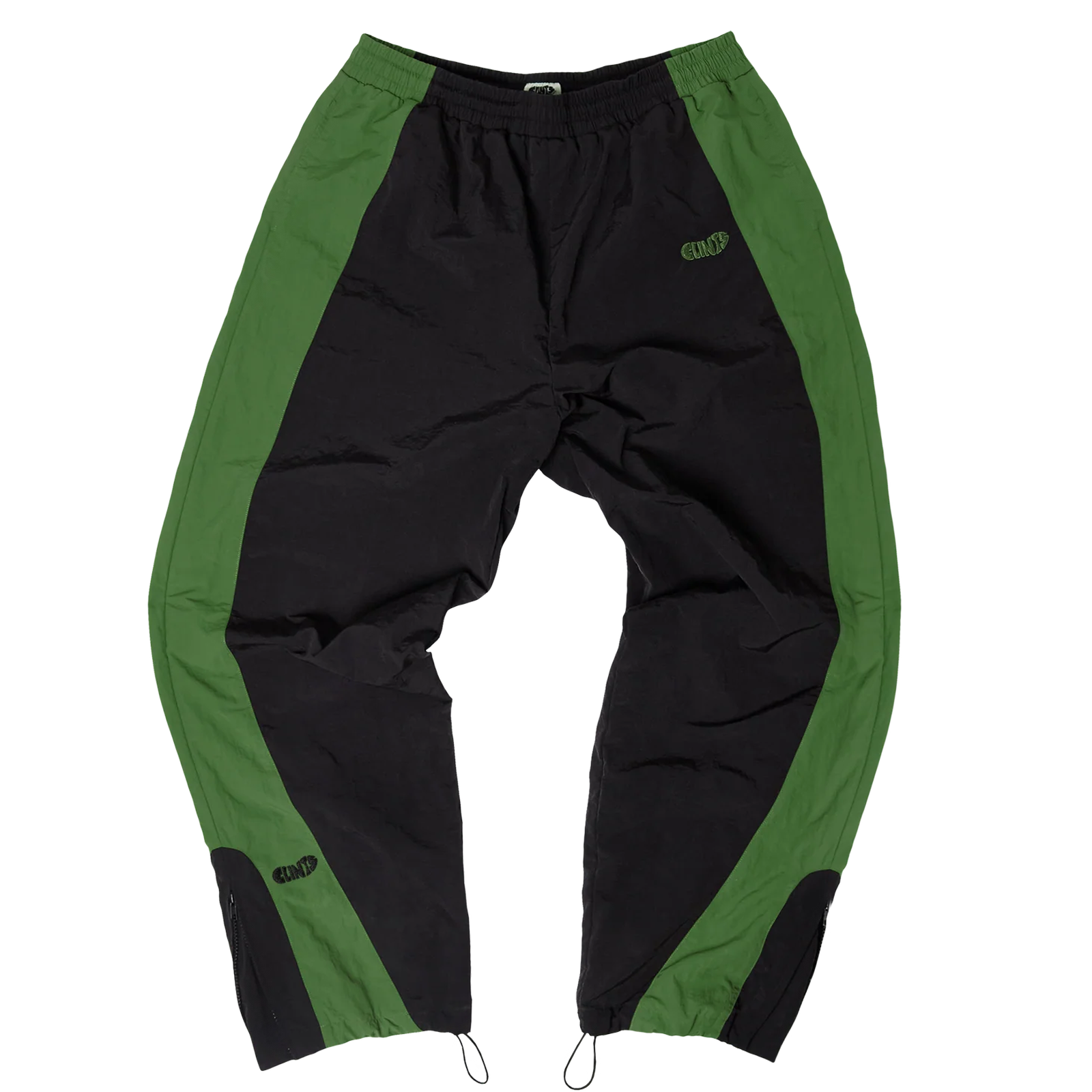 Contrast Track Pant - Black/Green