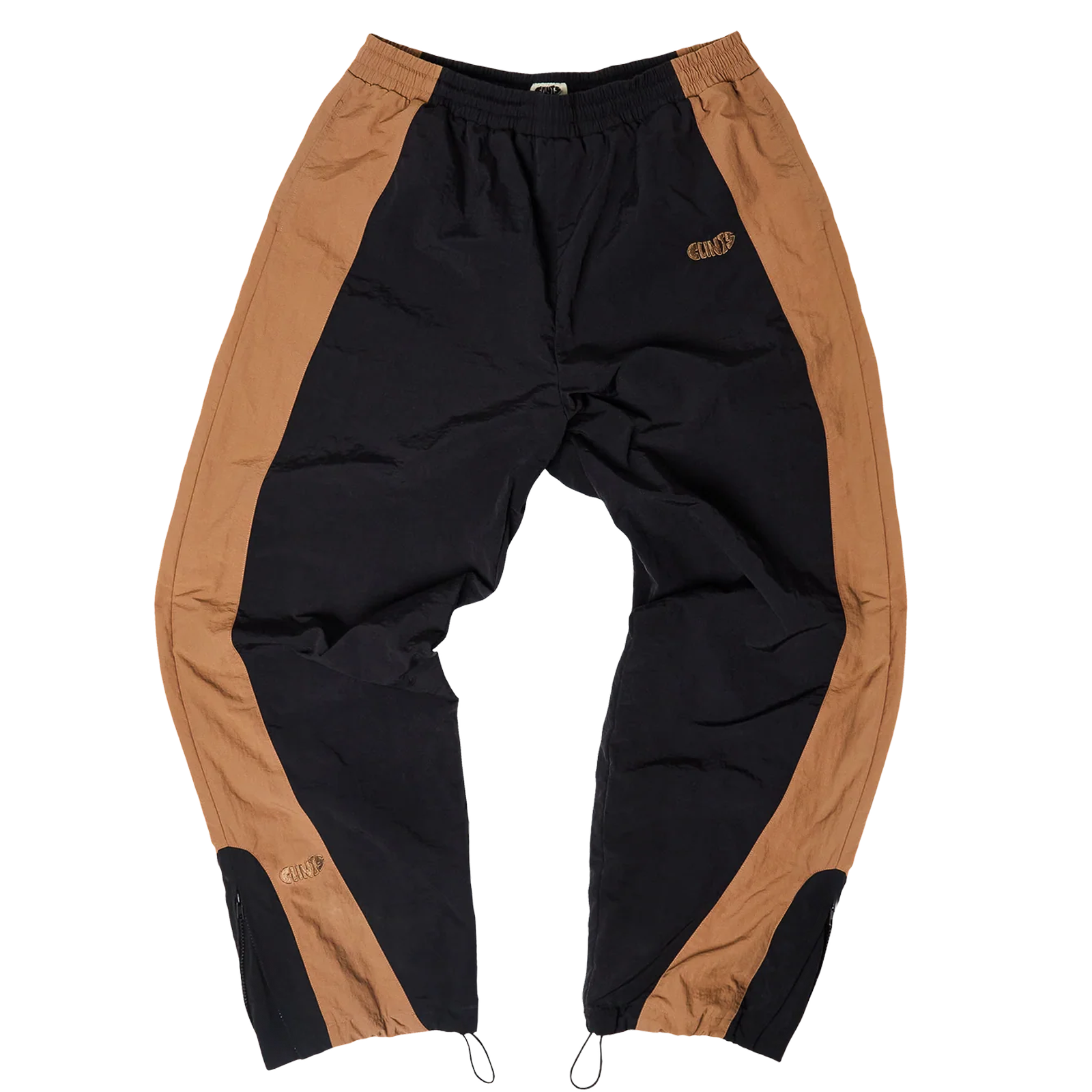 Contrast Track Pant - Black/Brown