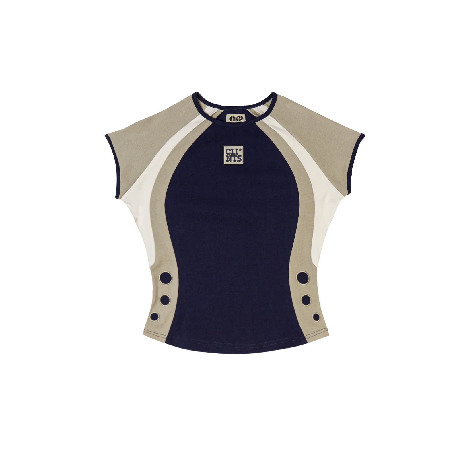 Contour Crop Top (Blue/Grey)