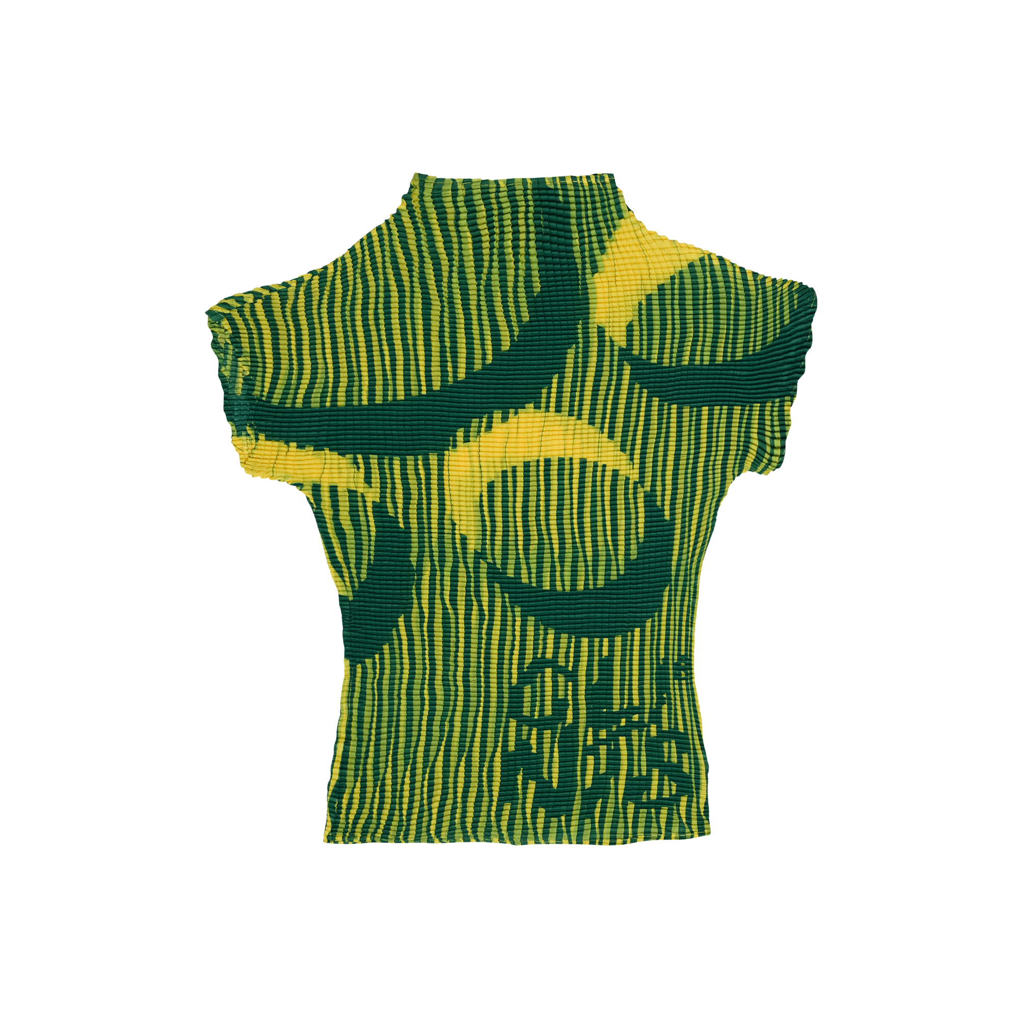 Pleated Crop Top - Green