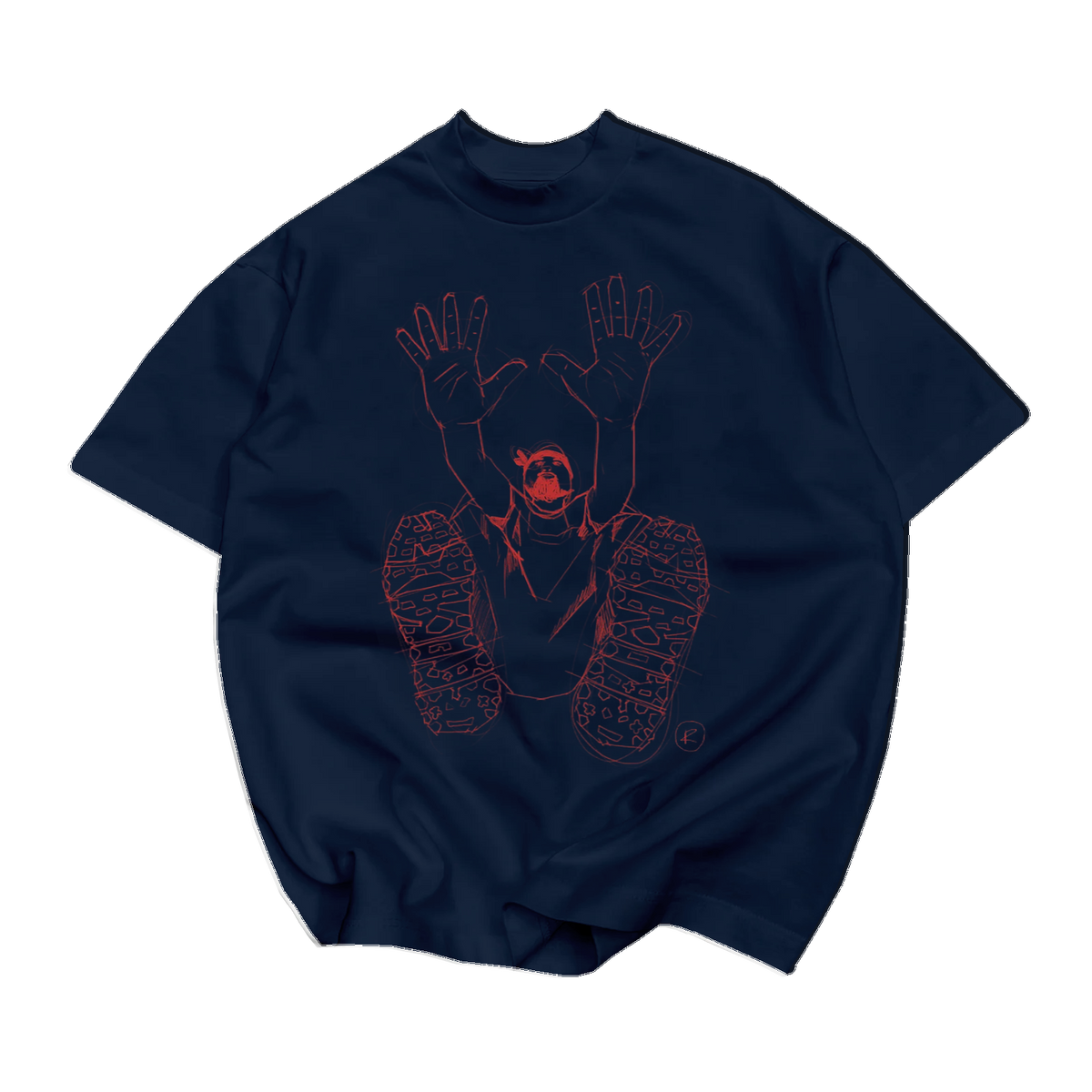 Drawn Stencil - Heavyweight Tee