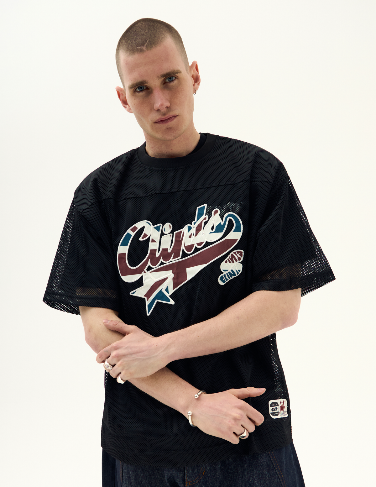 Mesh Flag Jersey - Black