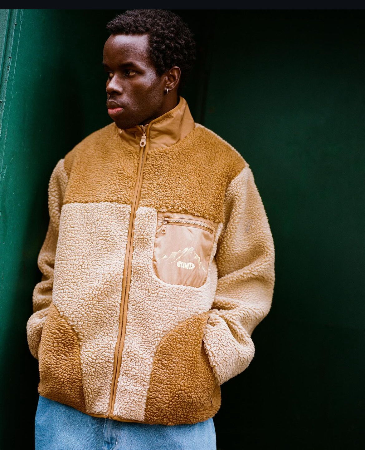 Sherpa Fleece - Brown/Beige