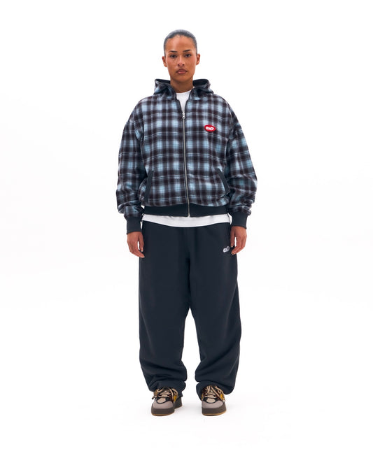 Plaid lining Space Grey Sweatpants