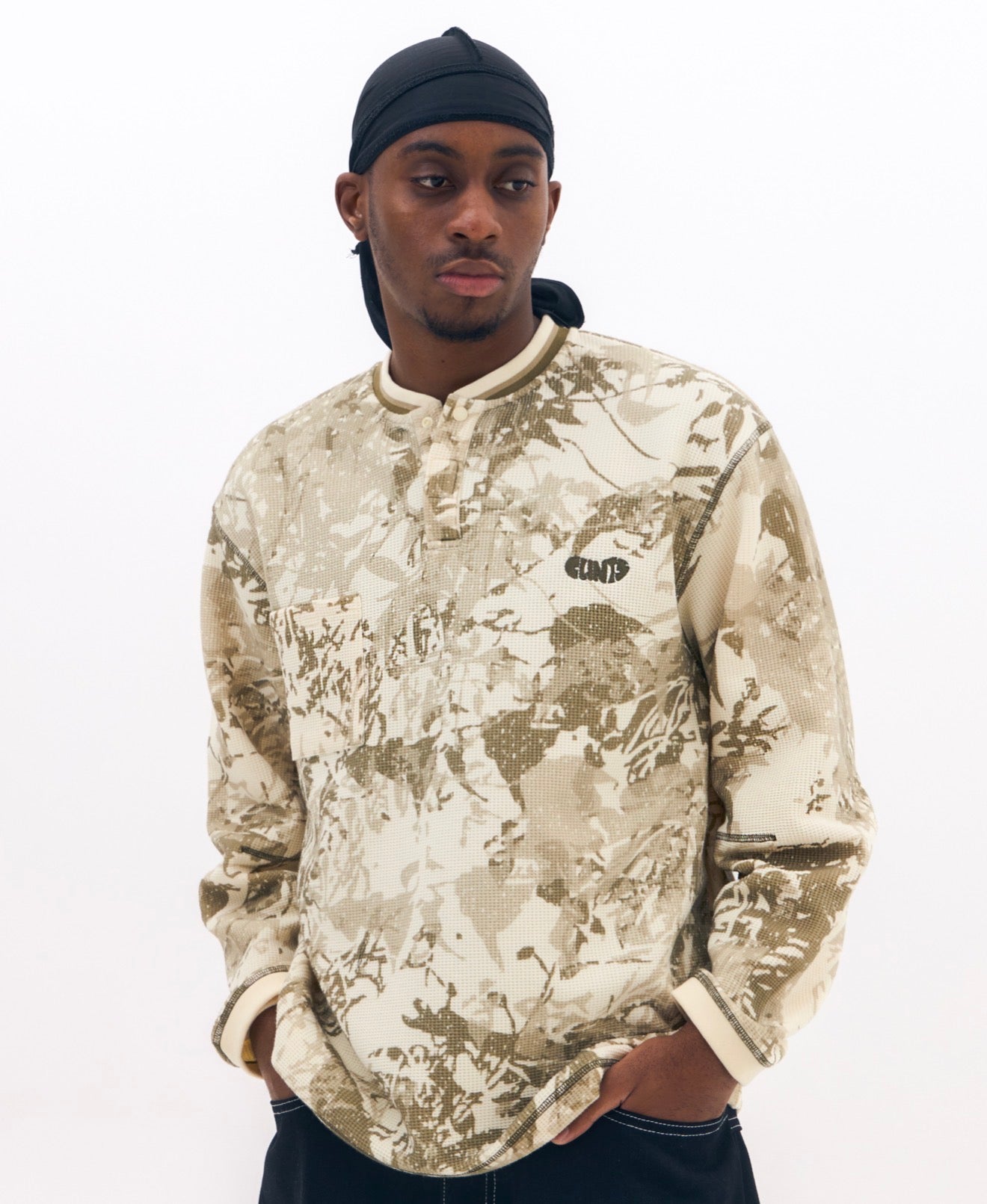 Waffle Leaf Tee LS