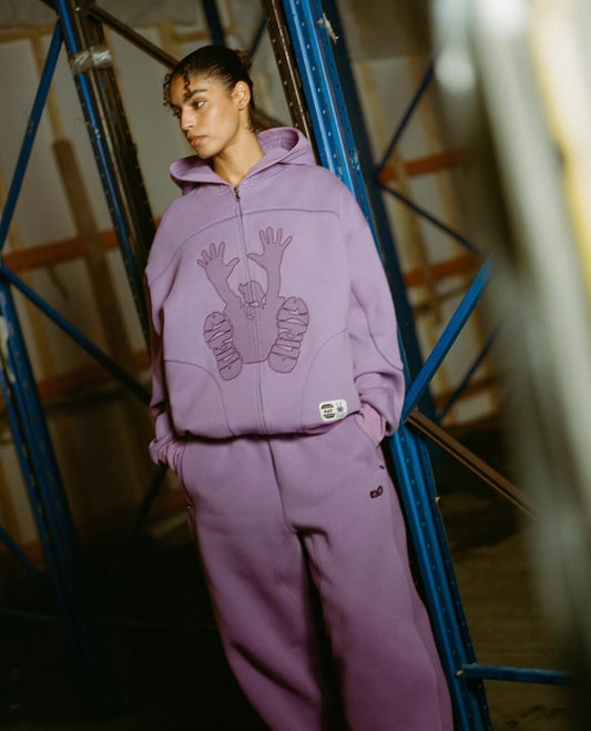 Contrast Pant - Purple