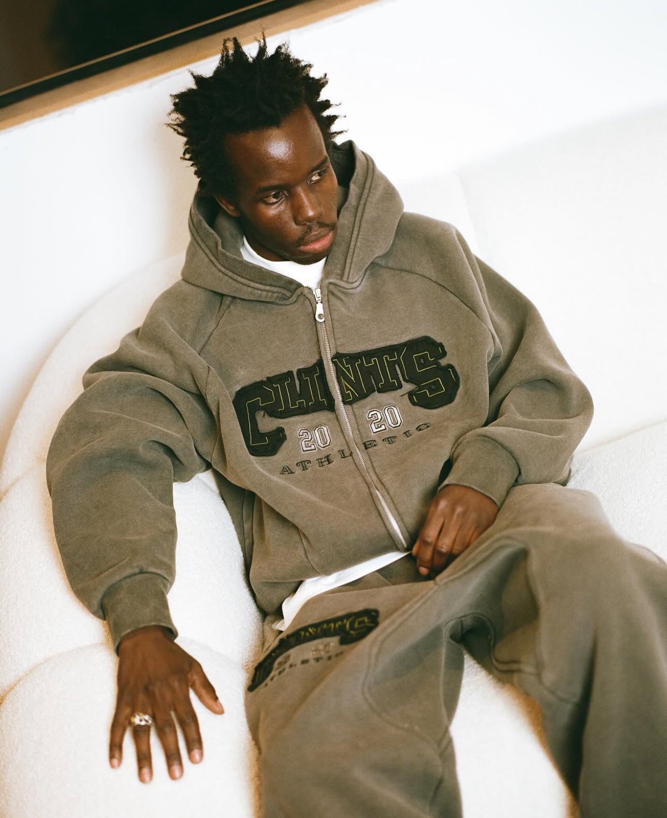 Heritage Cotton Pant - (Smoke Grey)