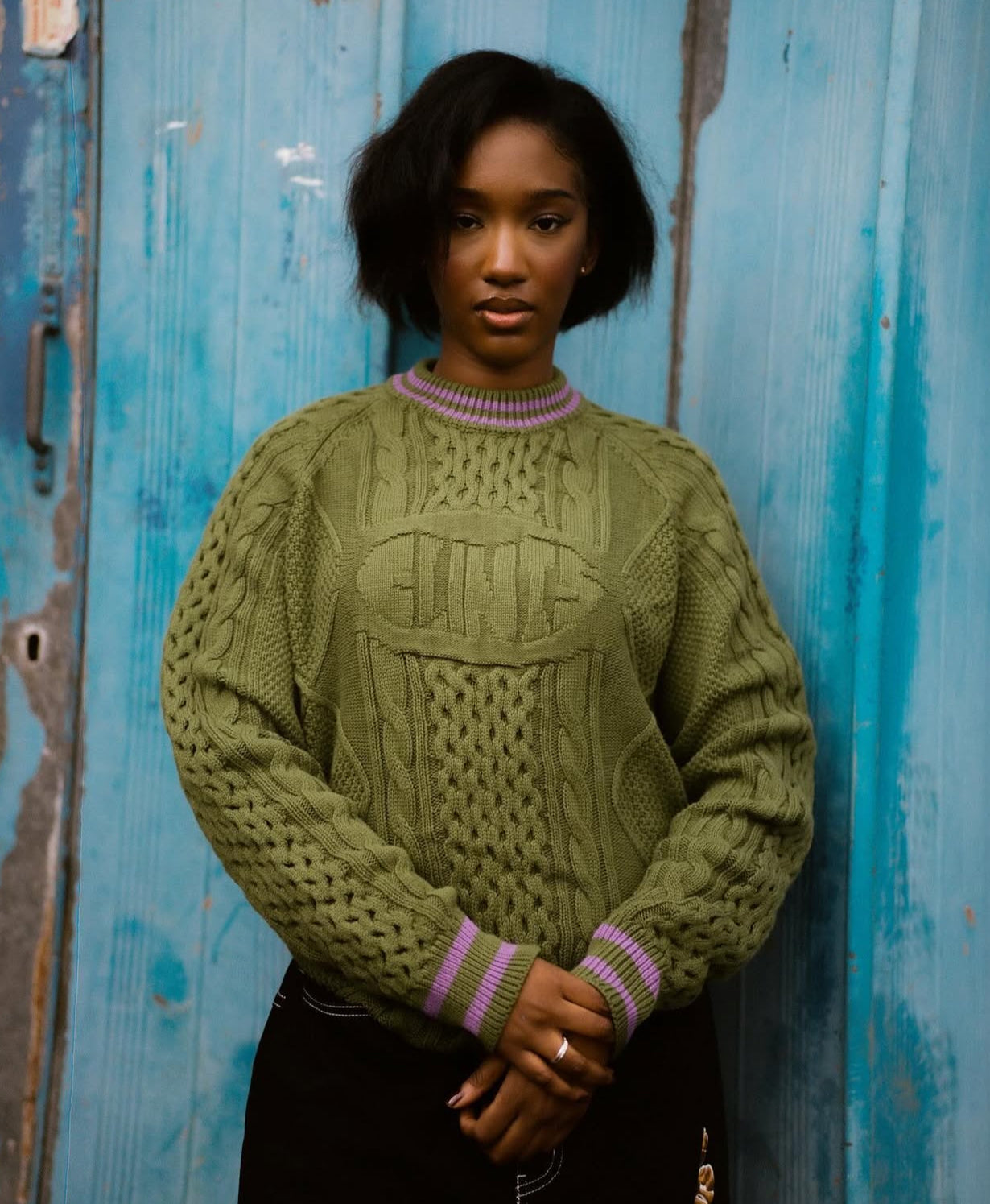 Clints Cable Knit - Green