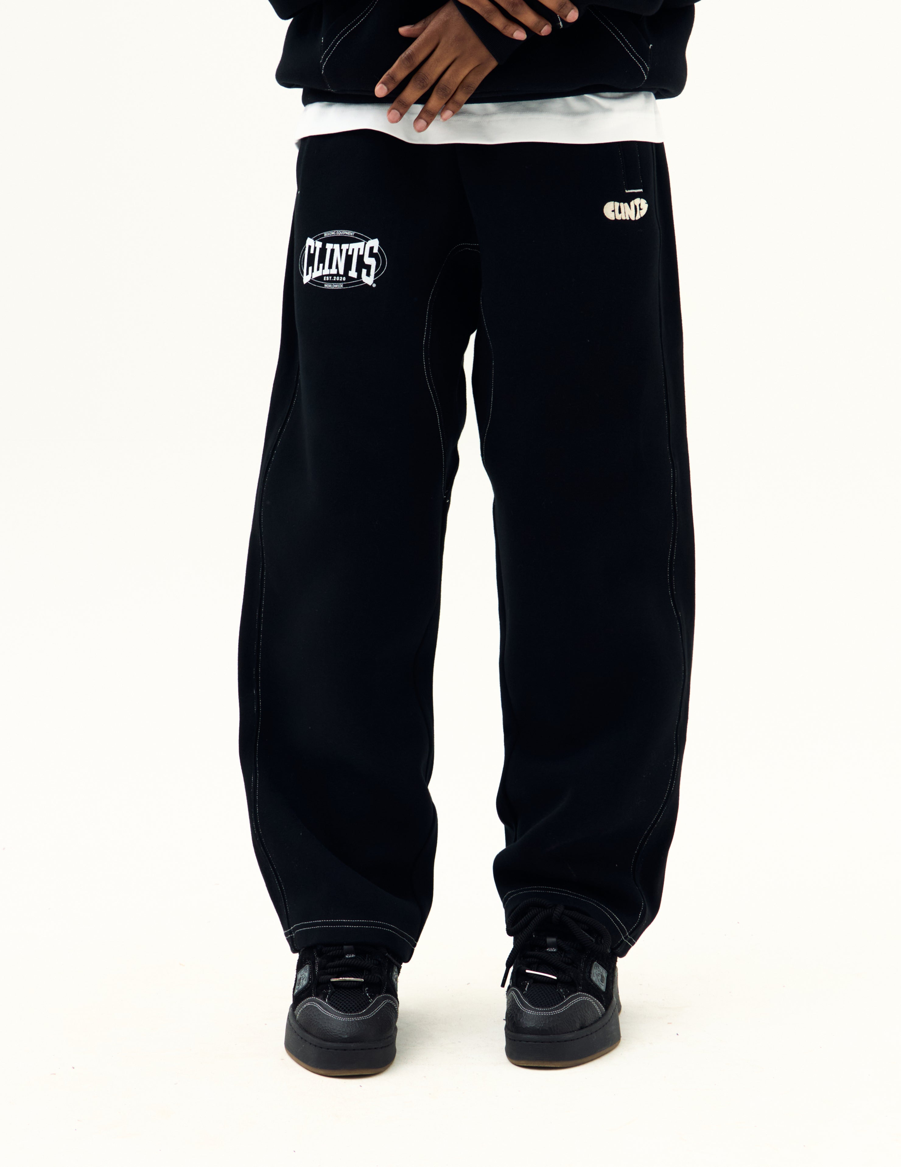 Contrast Stitch Boxing Sweatpants
