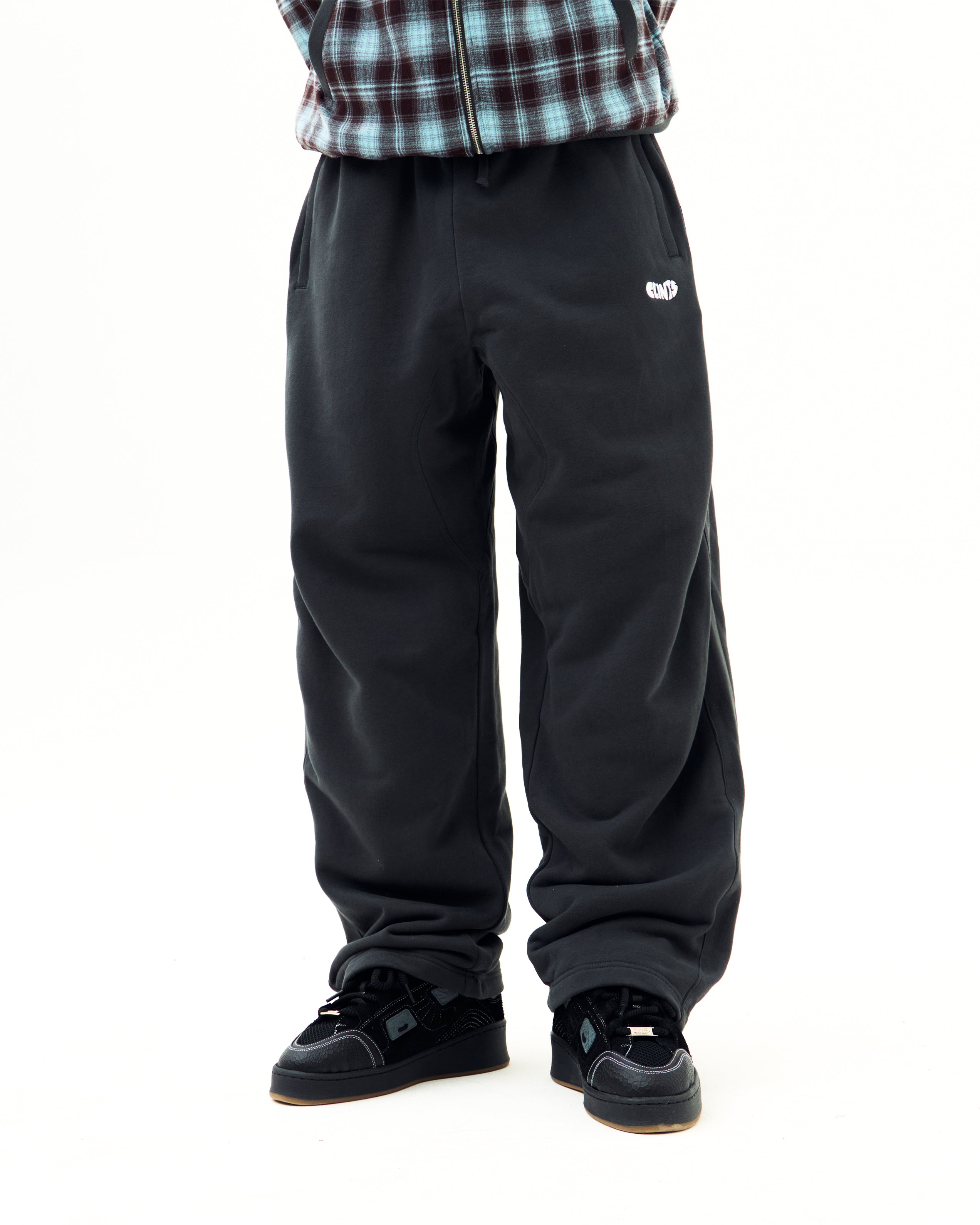 Reversible Plaid Sweatpants - Space Grey