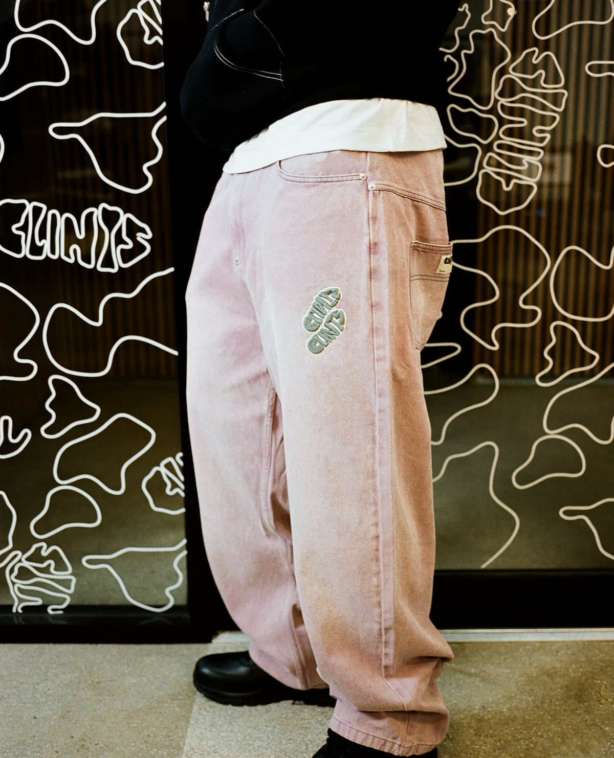 Phat Denim Pants - Pink