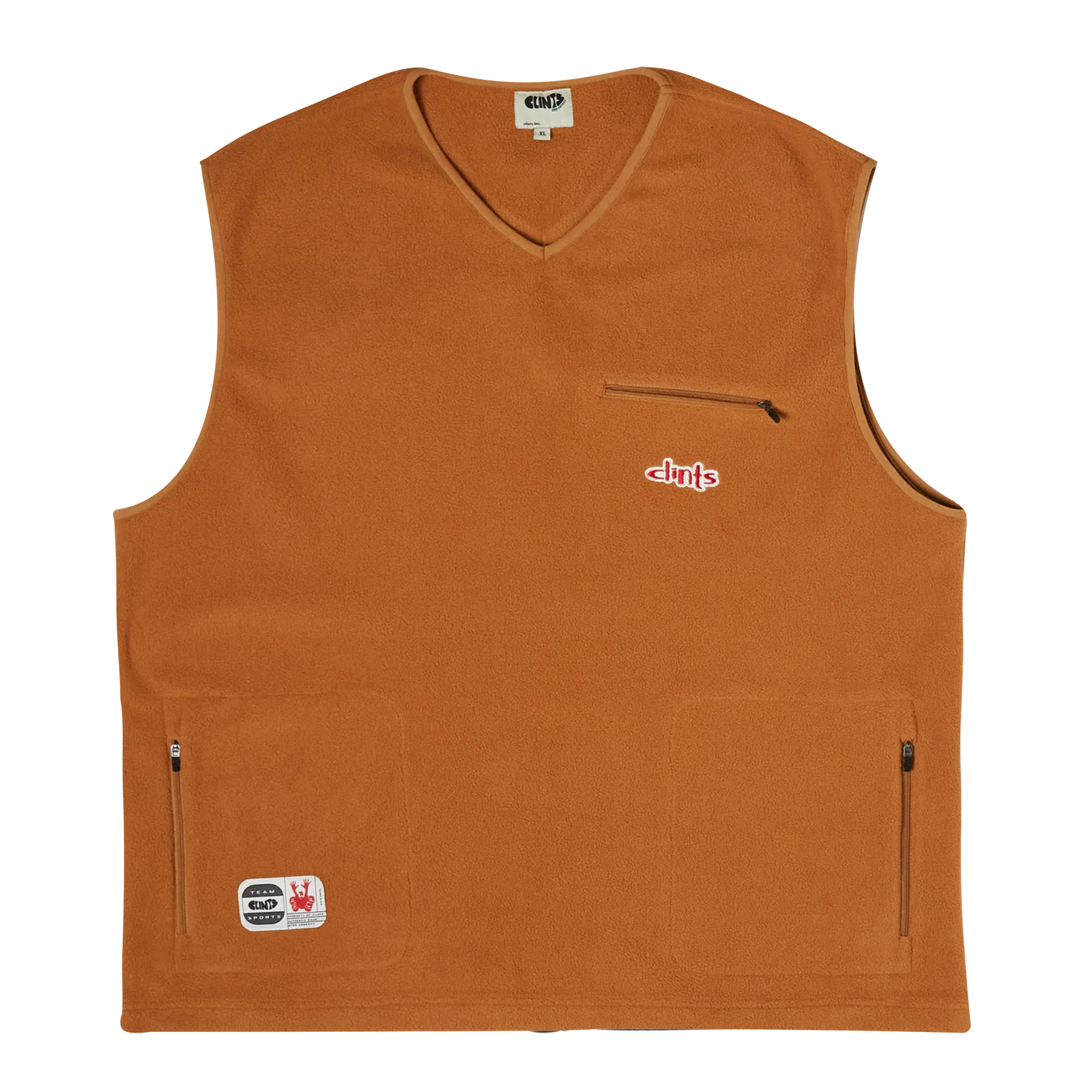 Polar Fleece Vest - Brown