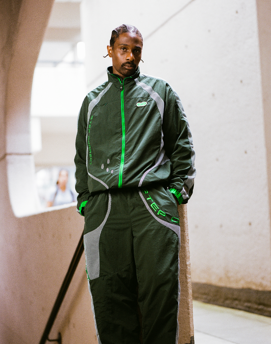 Fusion-Tec Track Pant - Green/Sky Blue