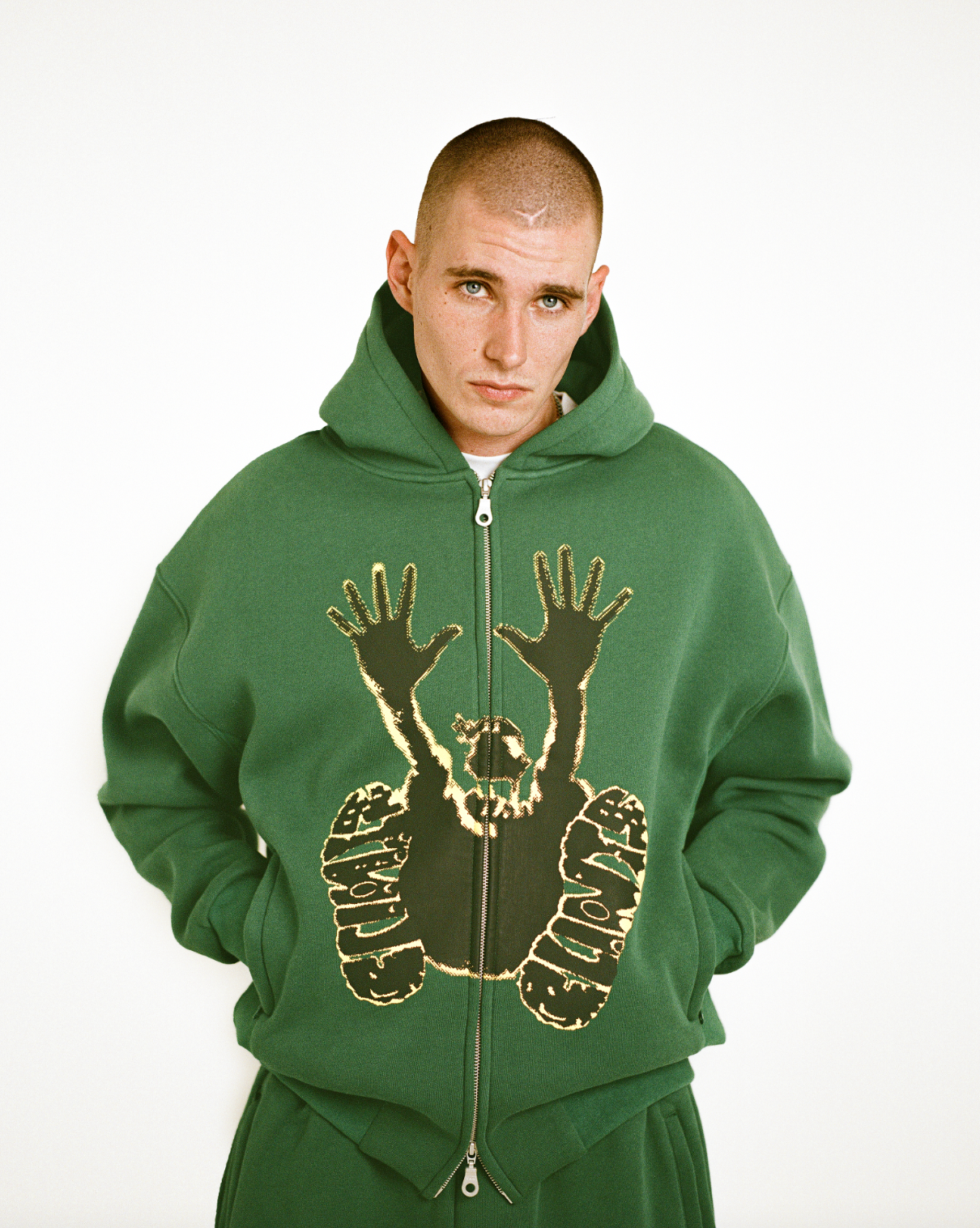 Stencil Hoodie - Green
