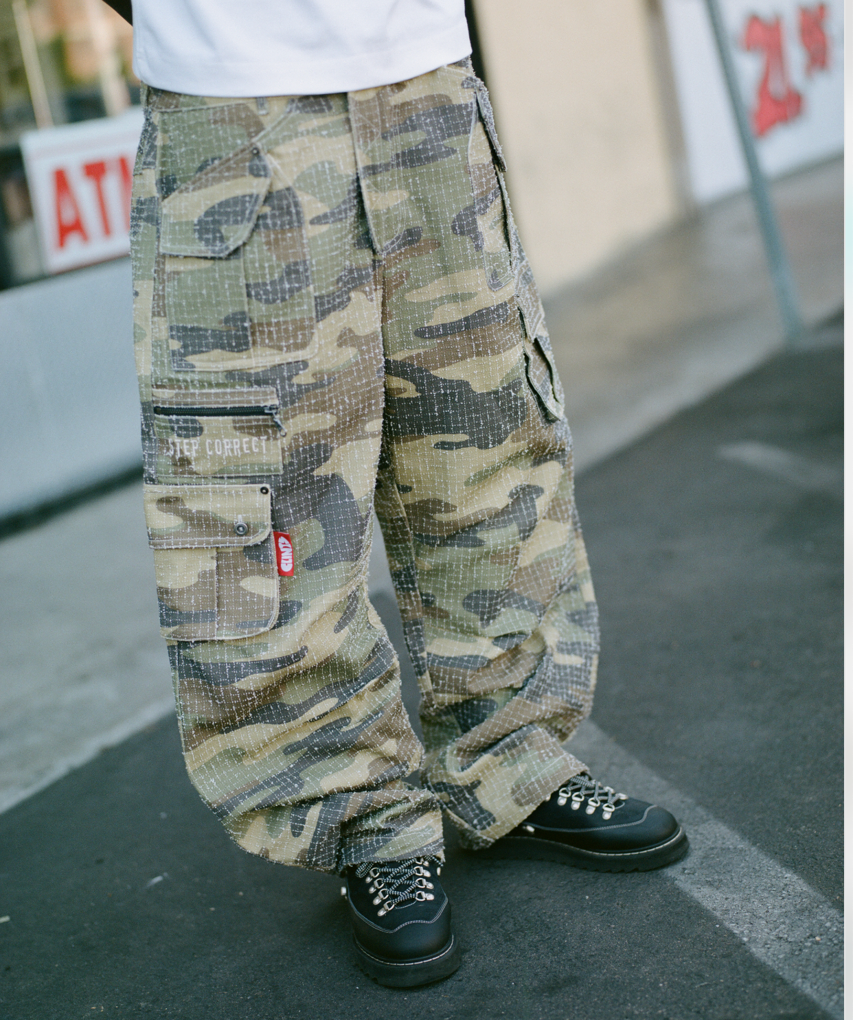Militant Pant - Camo Needle Punch
