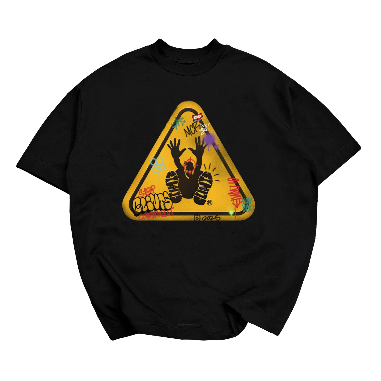 'Warning Sign' - Heavyweight Tee