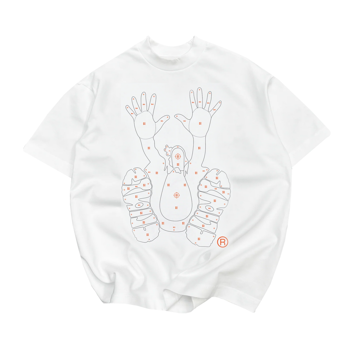 White Shooting Range - Heavyweight Tee