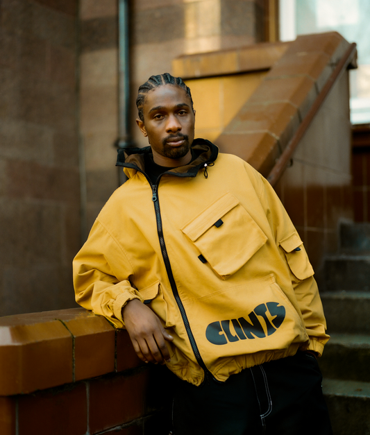 Hooded Tech Jacket - Yellow