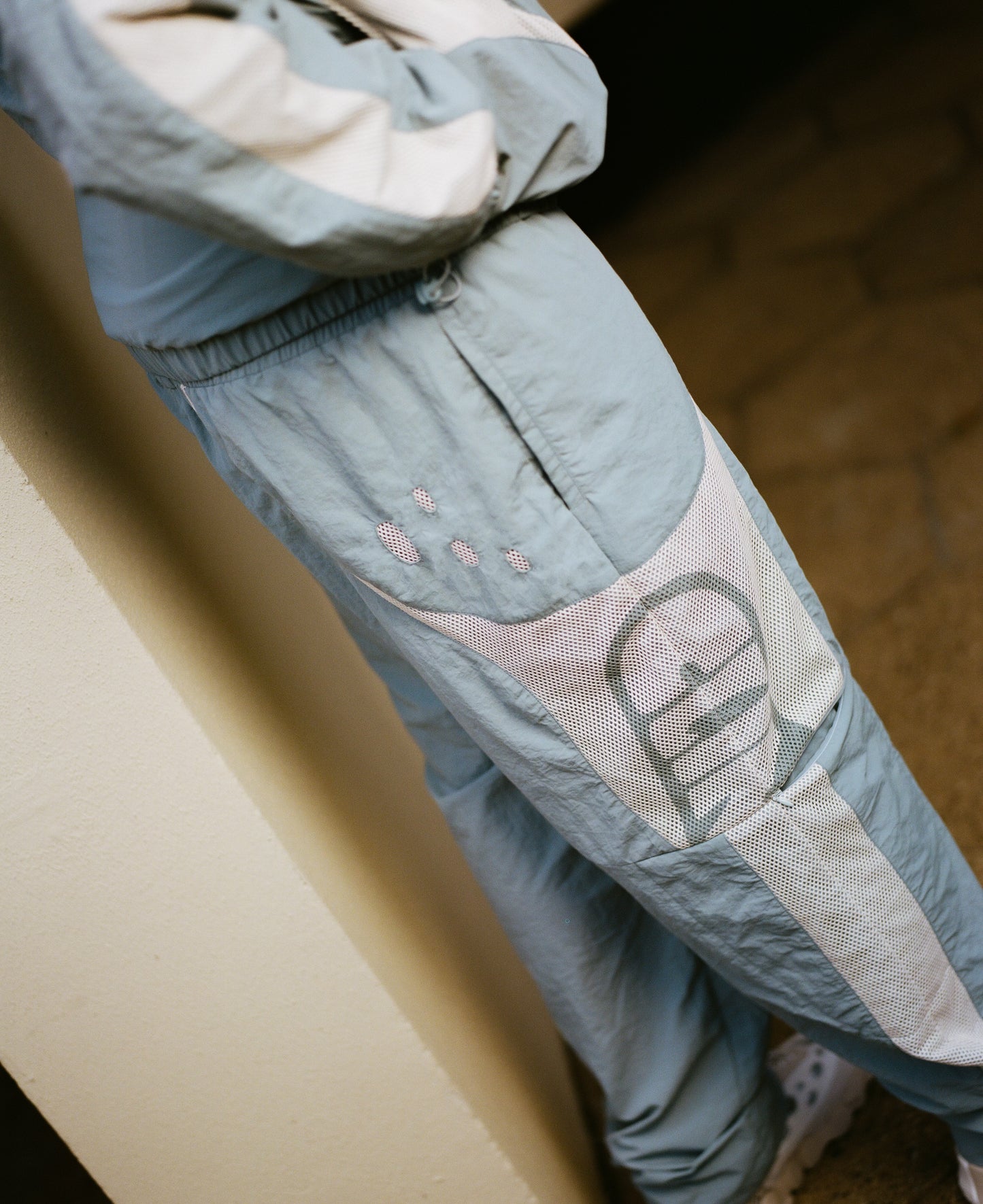 Fusion-Tec Track Pant - Sky Blue/ Ivory