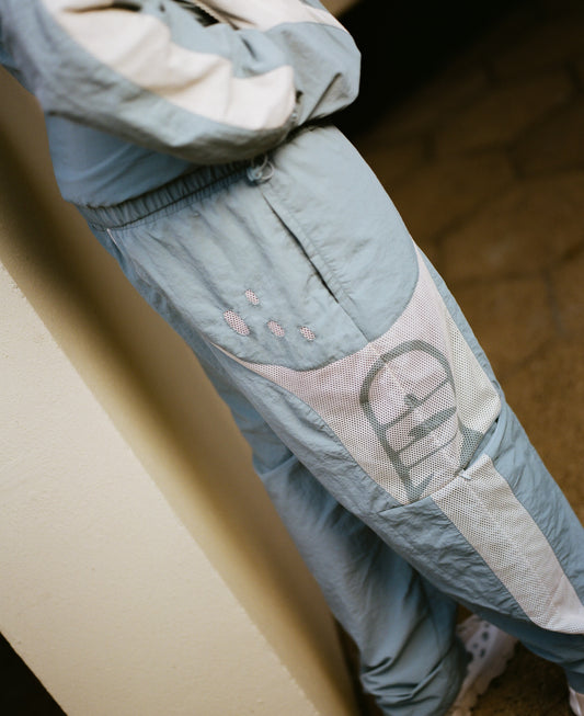 Fusion-Tec Track Pant - Sky Blue/ Ivory