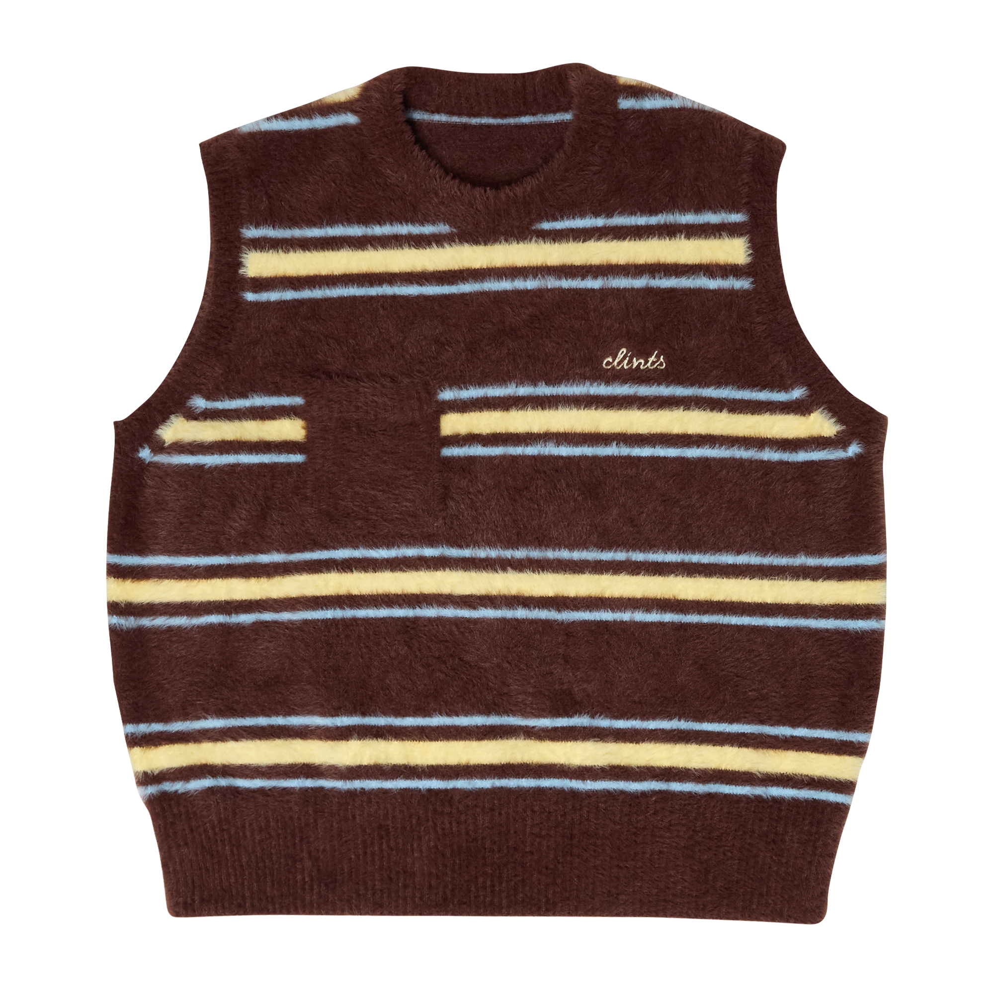 Stripe Mohair Knit - Brown