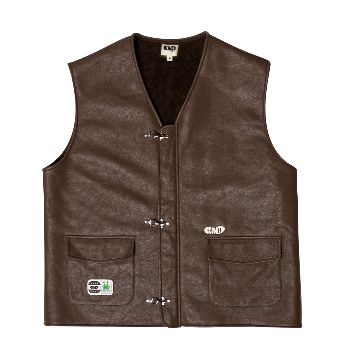 Leather Vest - Brown