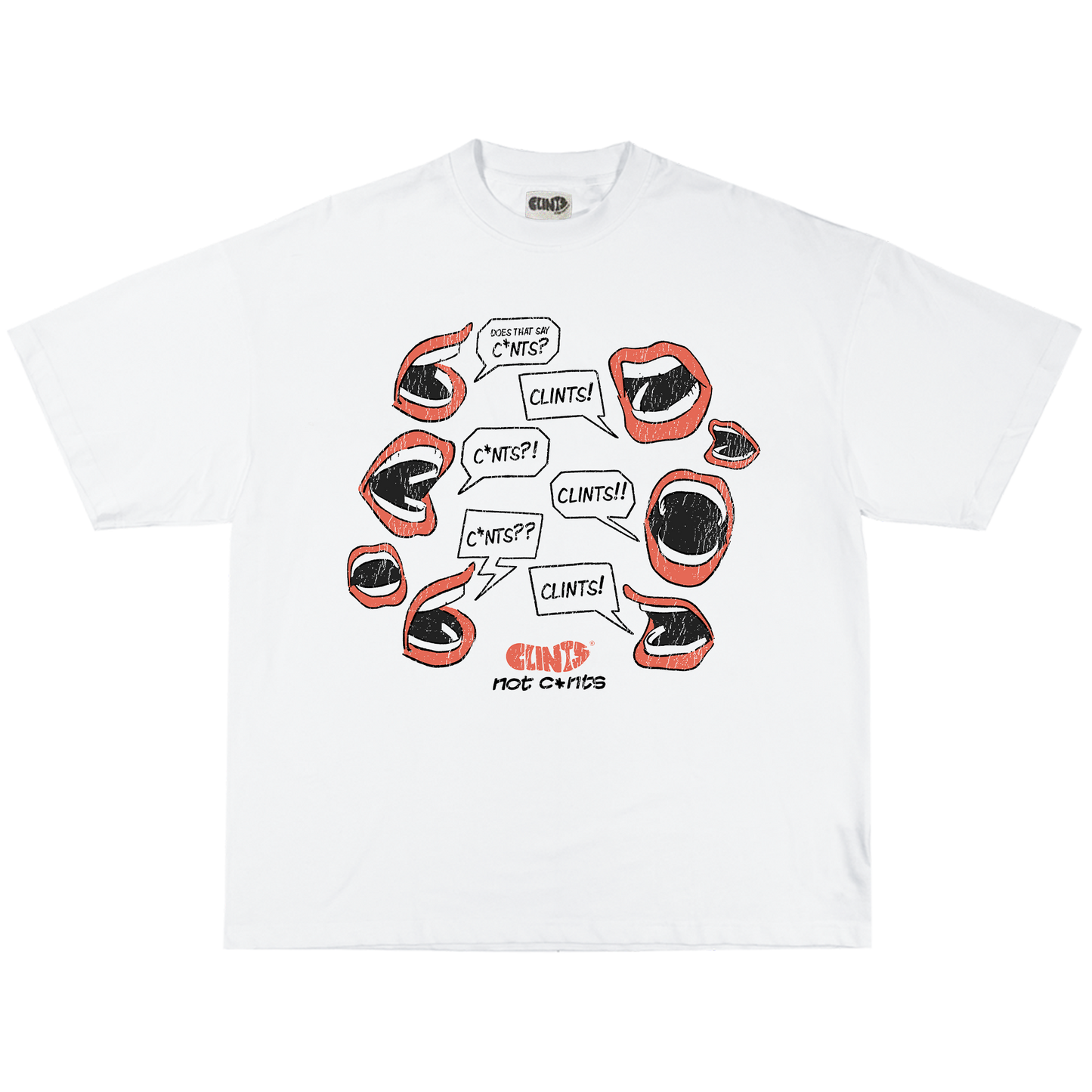 'Clints not C*nts' Tee - Heavyweight Tee