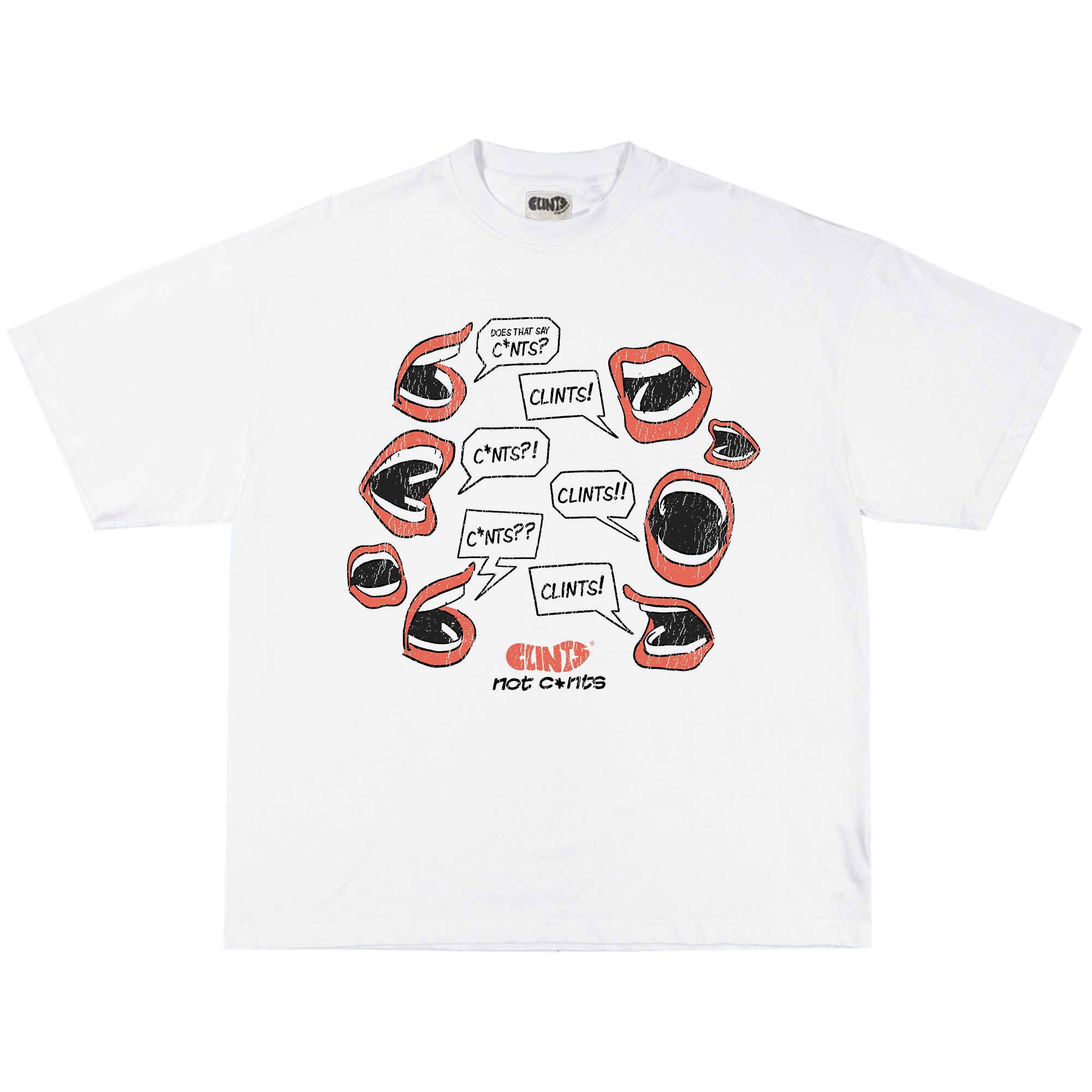 'Clints not C*nts' Tee - Midweight Tee