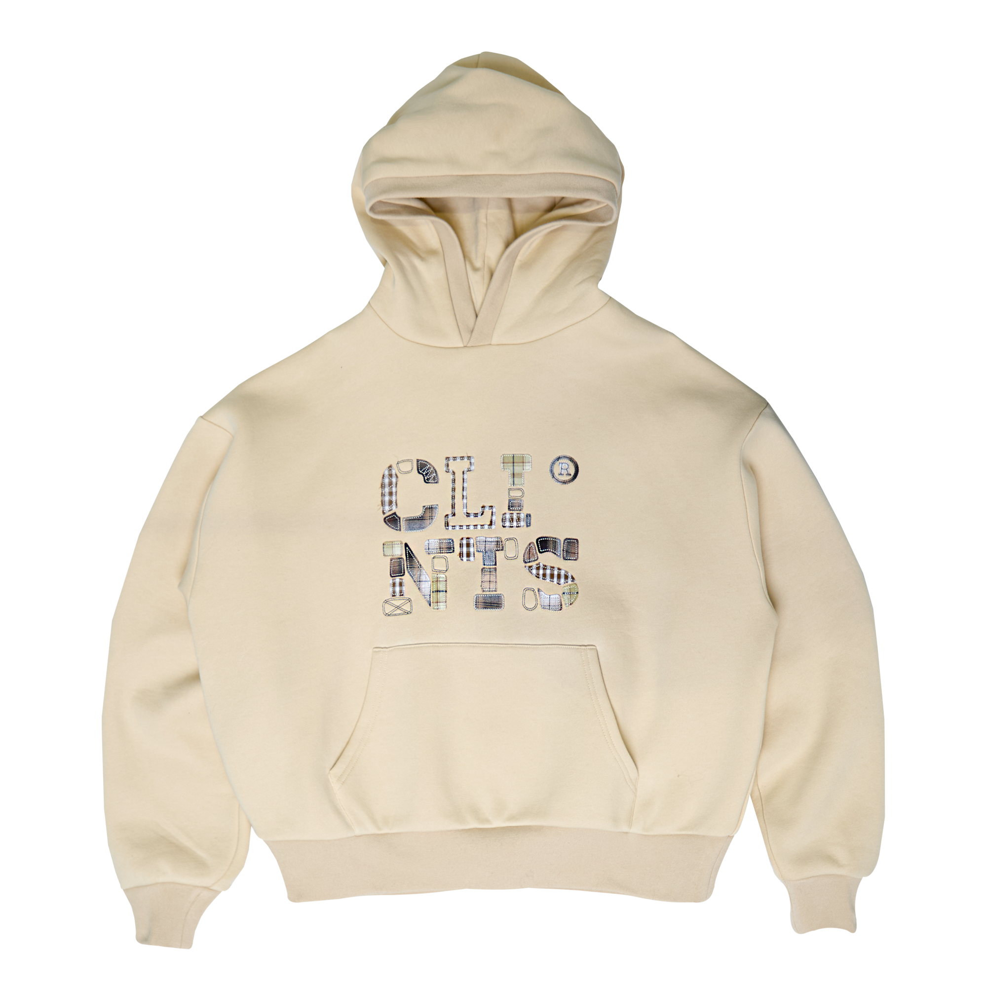Patch Work Hoodie - Cream