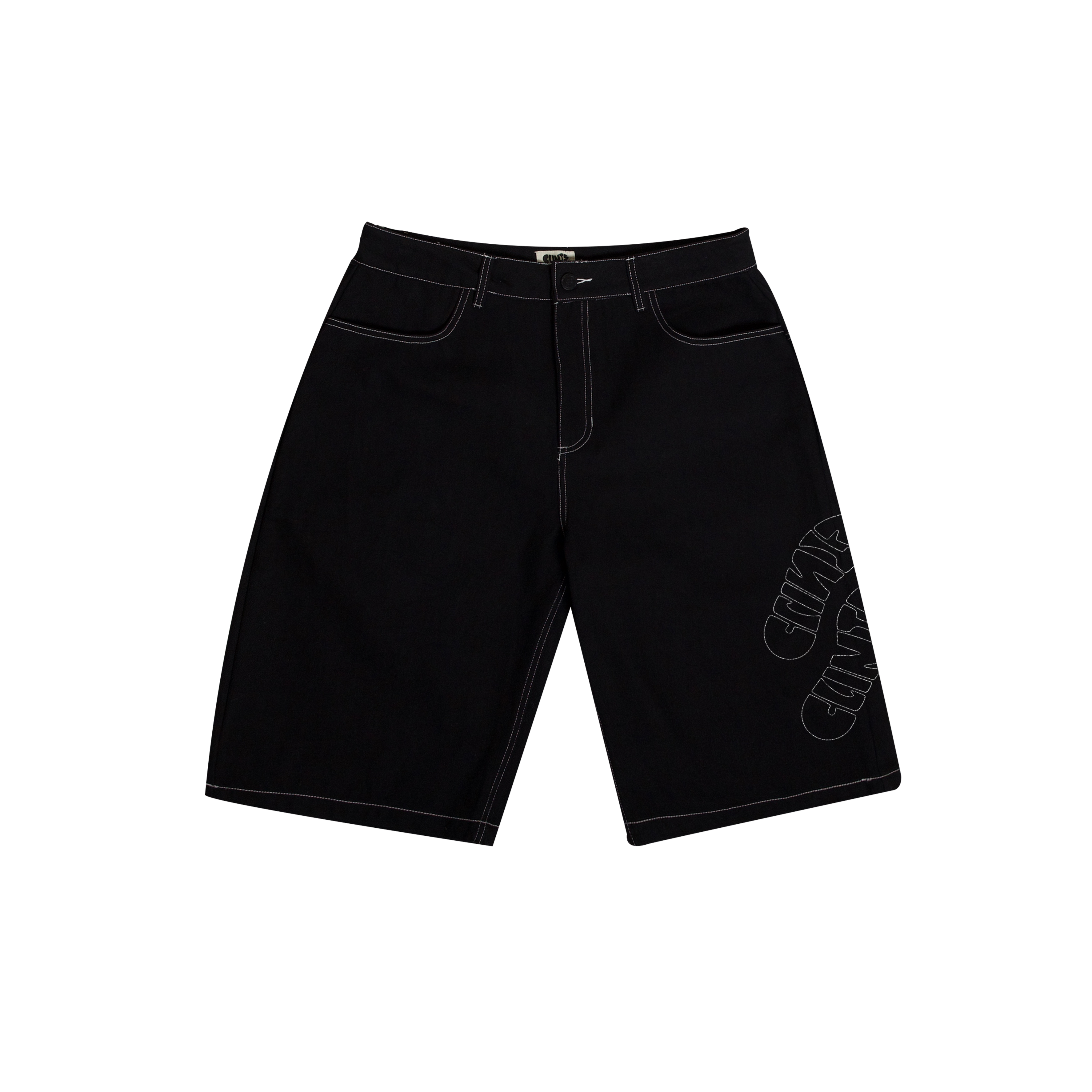 Footprint Denim Jorts - Black