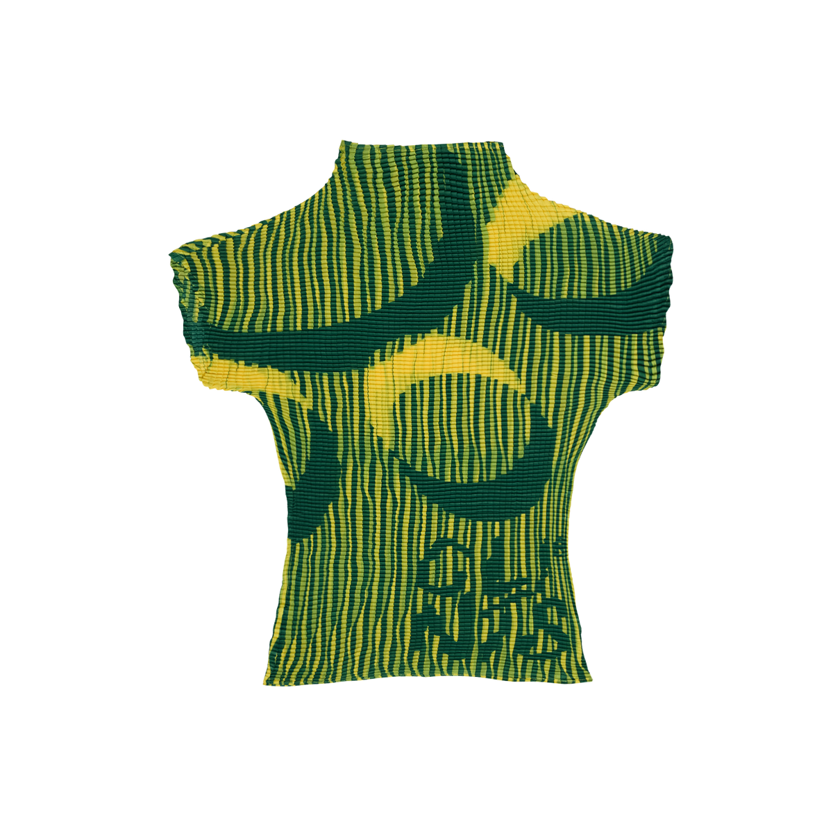 Pleated Crop Top - Green