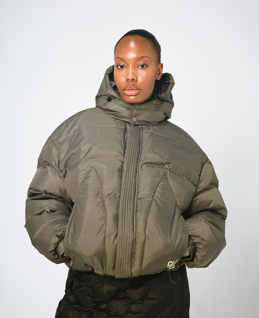 Stencil Puffer - Green