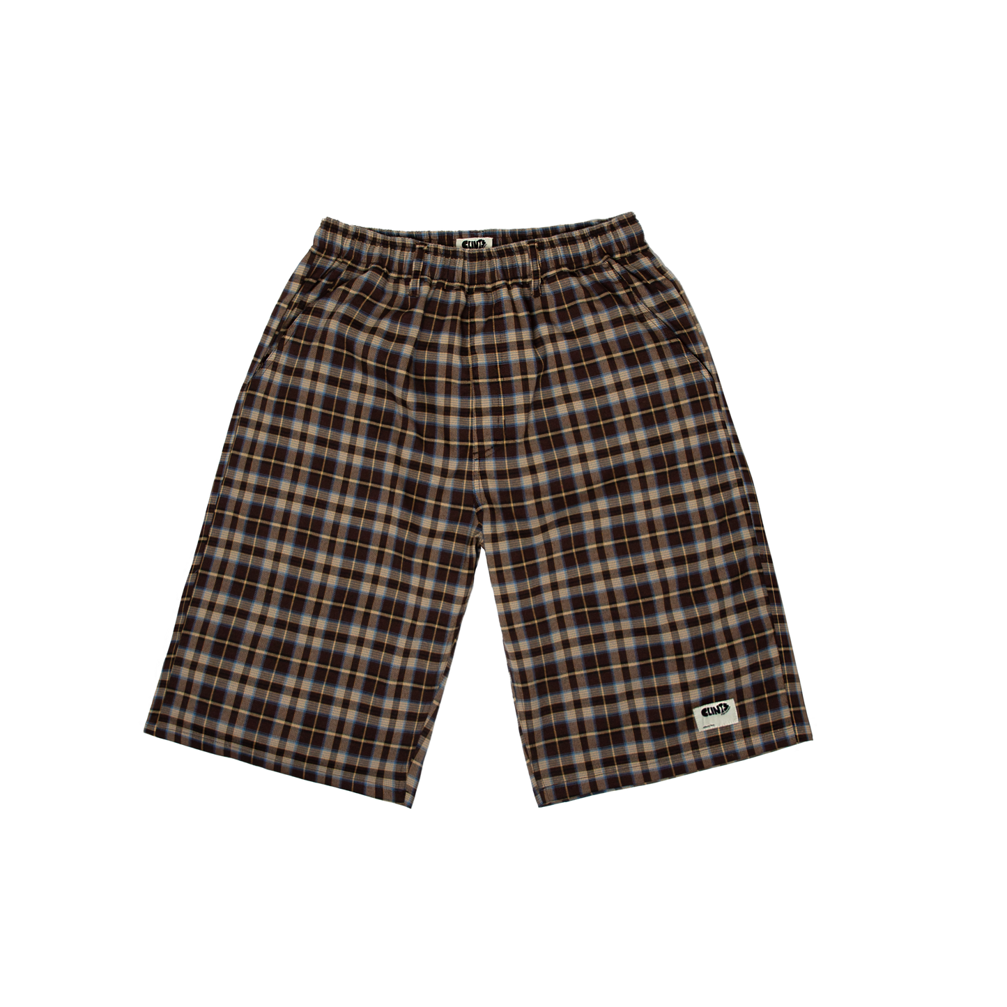 Plaid Shorts - Brown