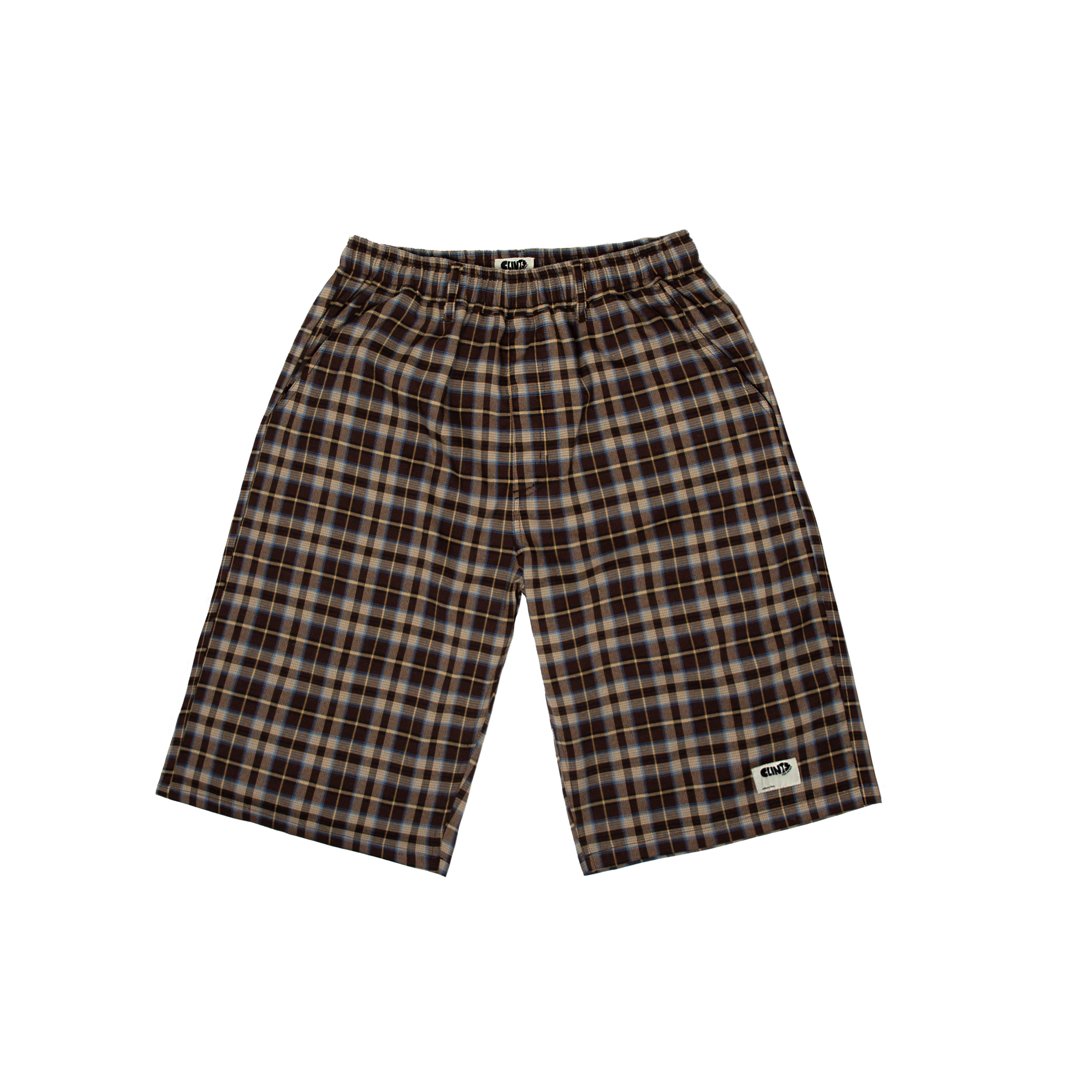 Plaid Shorts - Brown