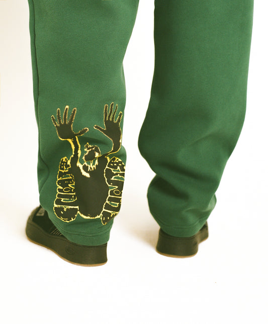 Stencil Sweatpants - Green