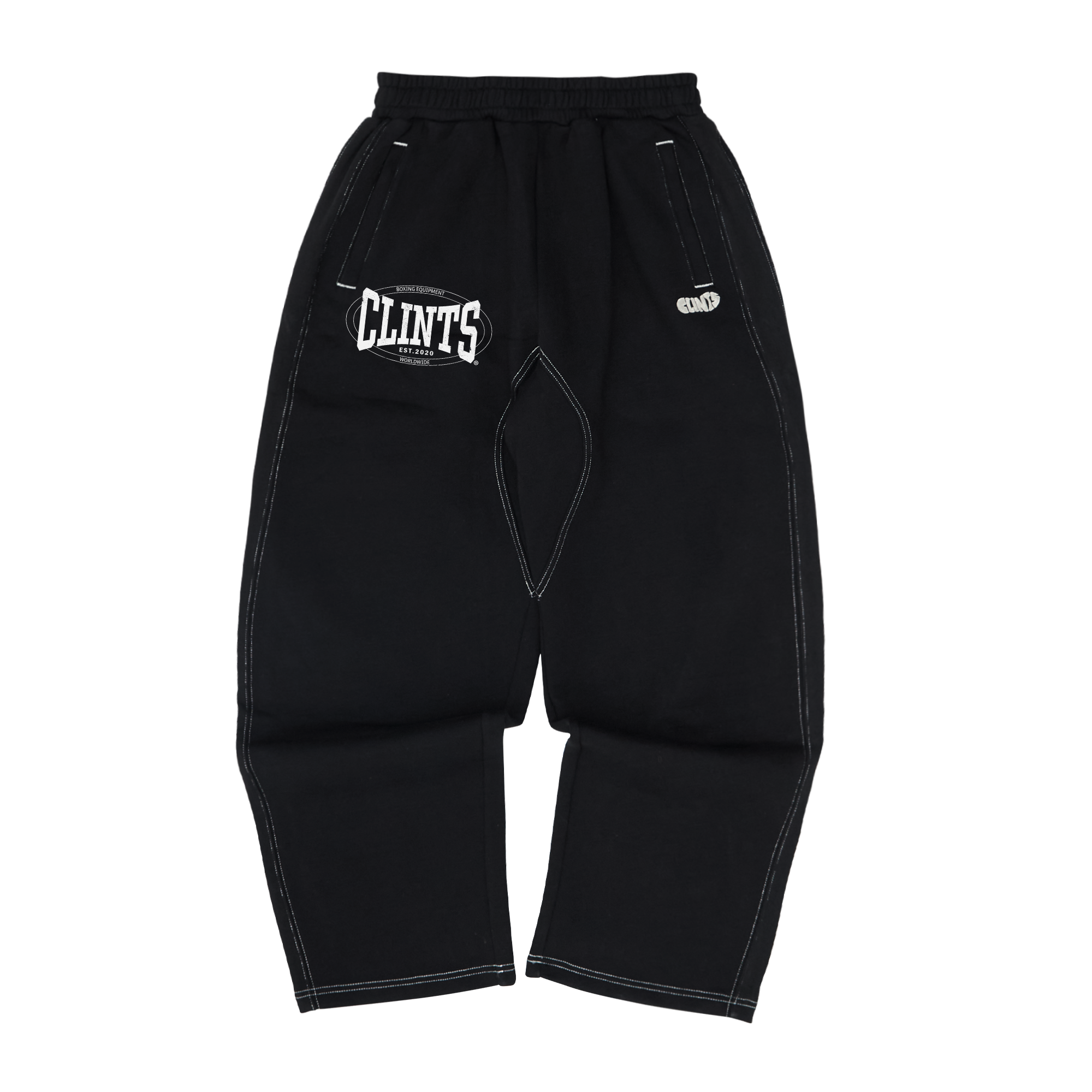 Contrast Stitch Boxing Sweatpants