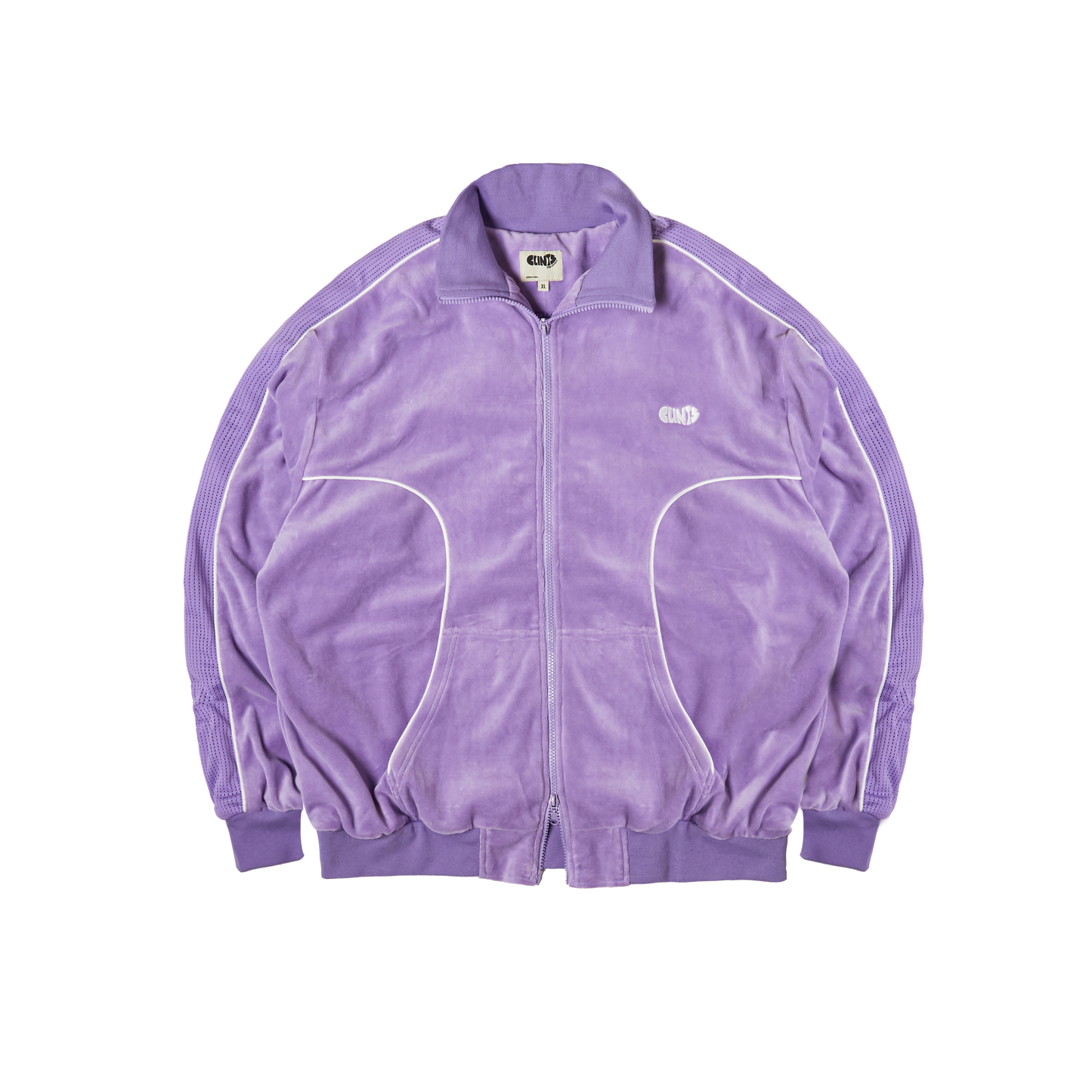 Velour Track Top - Purple