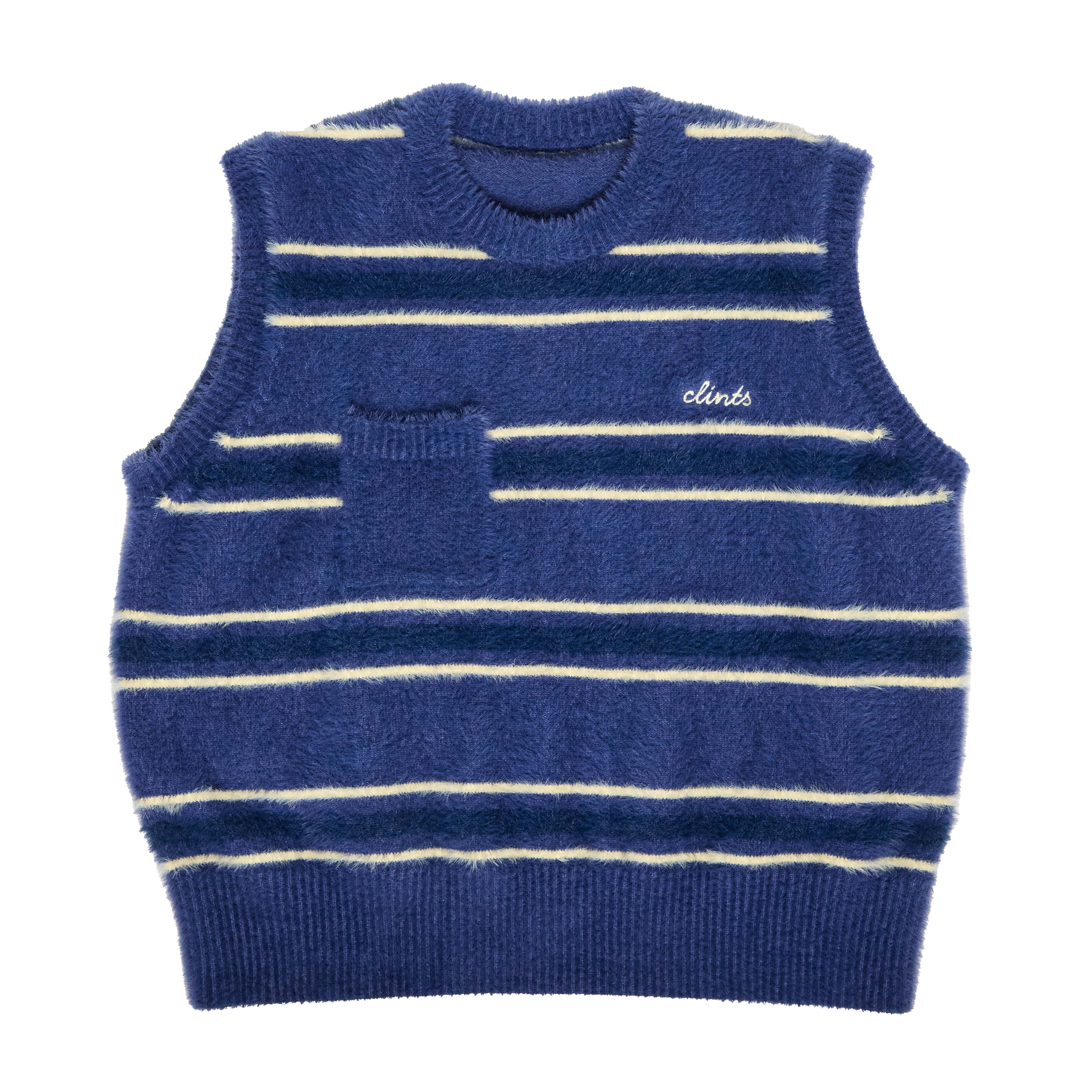 Stripe Mohair Knit - Blue