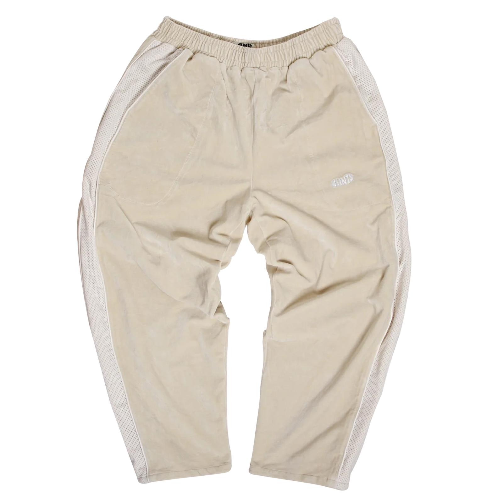 Velour track pant - Ivory White