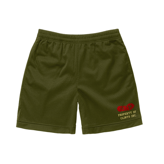 Mesh Shorts - Olive