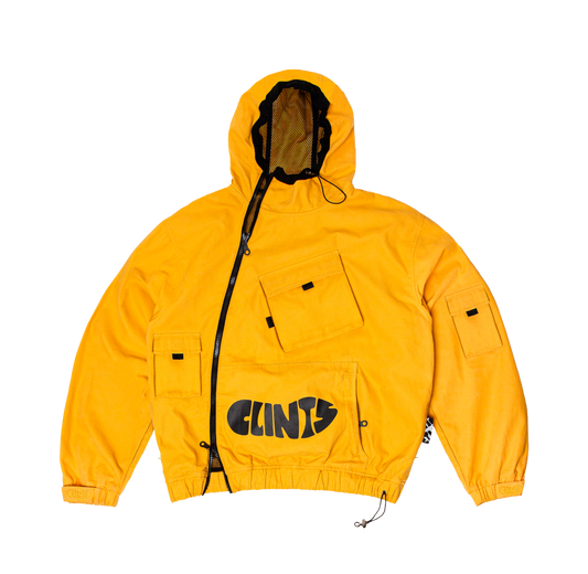 Hooded Tech Jacket - Yellow