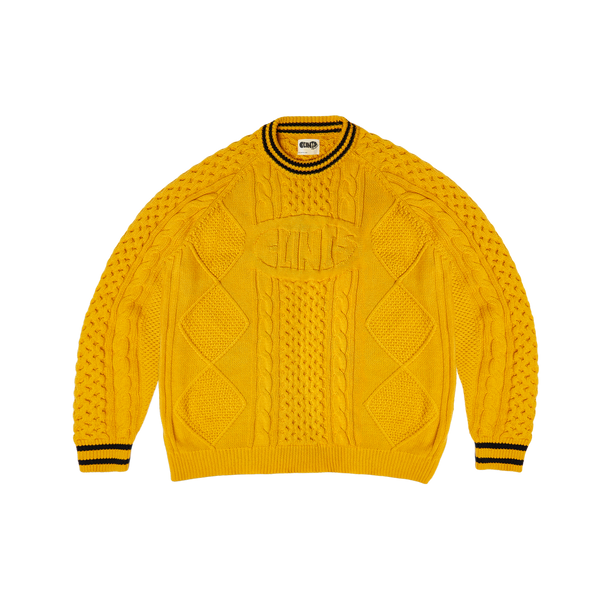 Clints Cable Knit - Yellow/Black