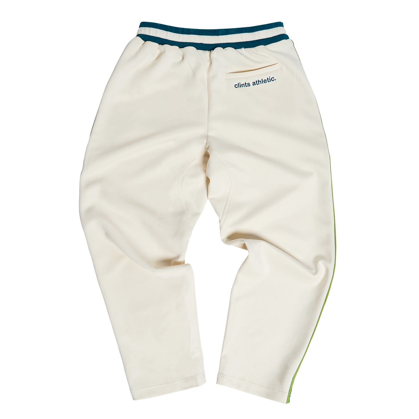 Athletic Track Pant (Green/Ivory)